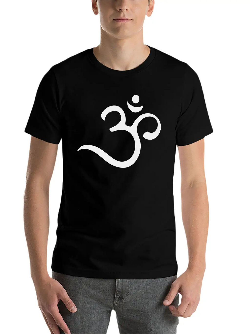 Om, Symbol, Buddhism, Mantra, Meditation, Yoga Unisex Short Sleeve Soft Cotton T-Shirt – Casual Everyday Wear