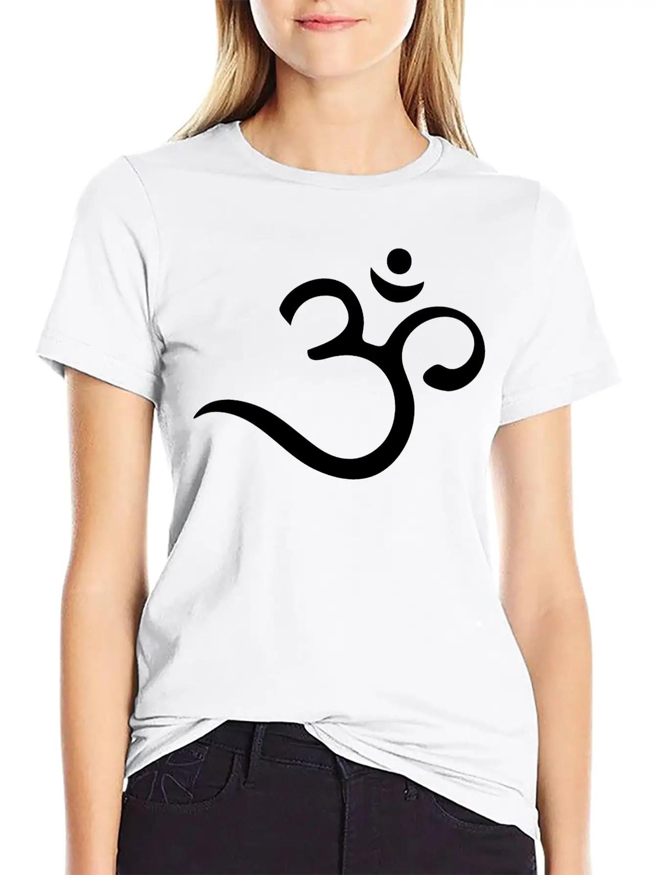 Om, Symbol, Buddhism, Mantra, Meditation, Yoga Unisex Short Sleeve Soft Cotton T-Shirt – Casual Everyday Wear
