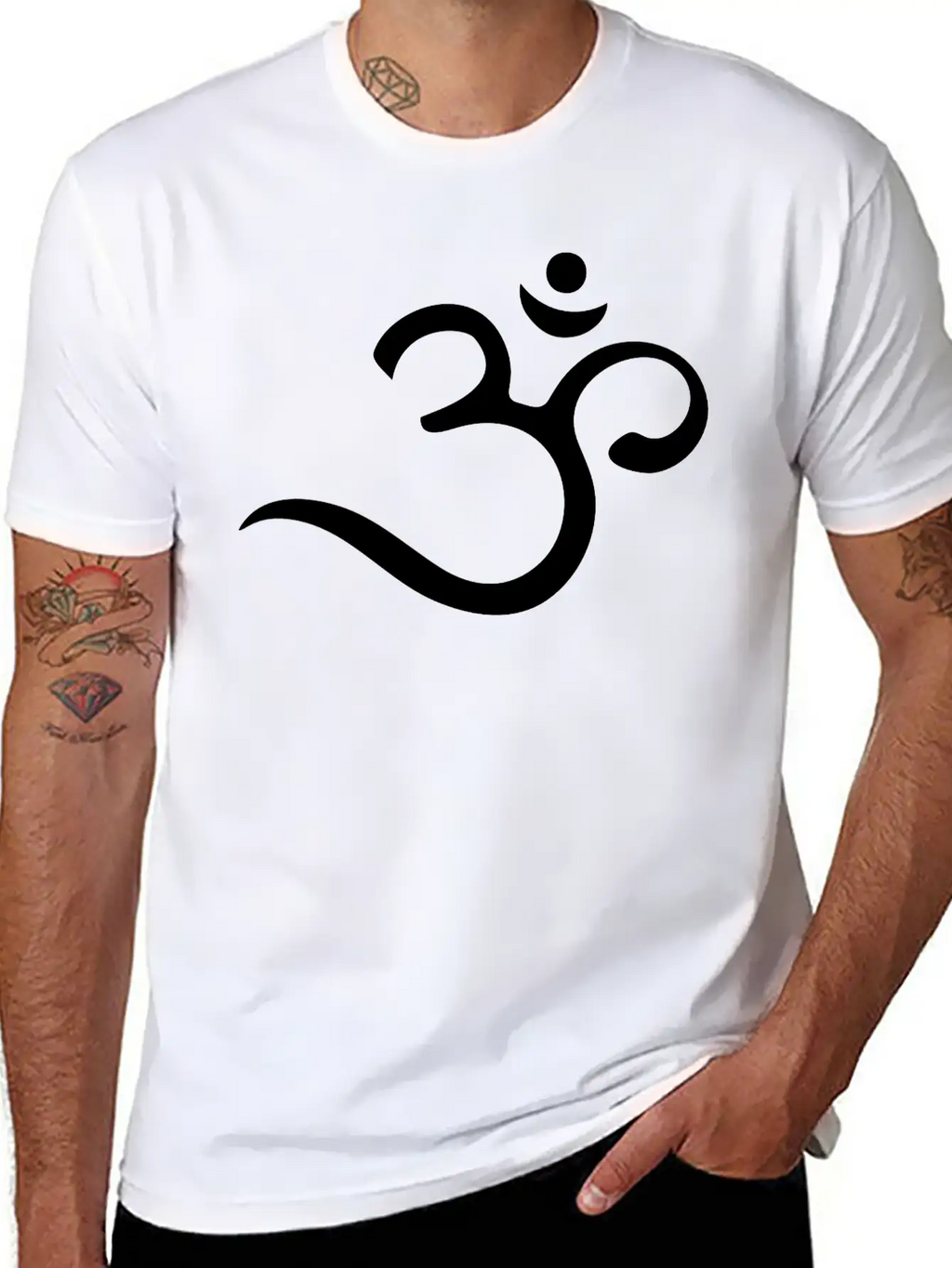 Om, Symbol, Buddhism, Mantra, Meditation, Yoga Unisex Short Sleeve Soft Cotton T-Shirt – Casual Everyday Wear