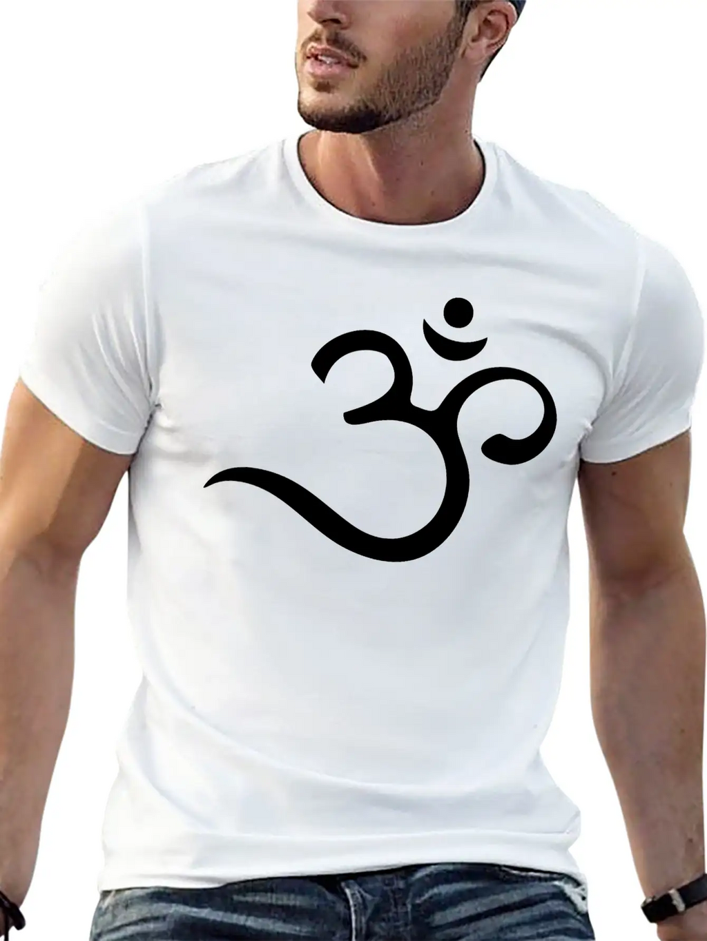Om, Symbol, Buddhism, Mantra, Meditation, Yoga Unisex Short Sleeve Soft Cotton T-Shirt – Casual Everyday Wear