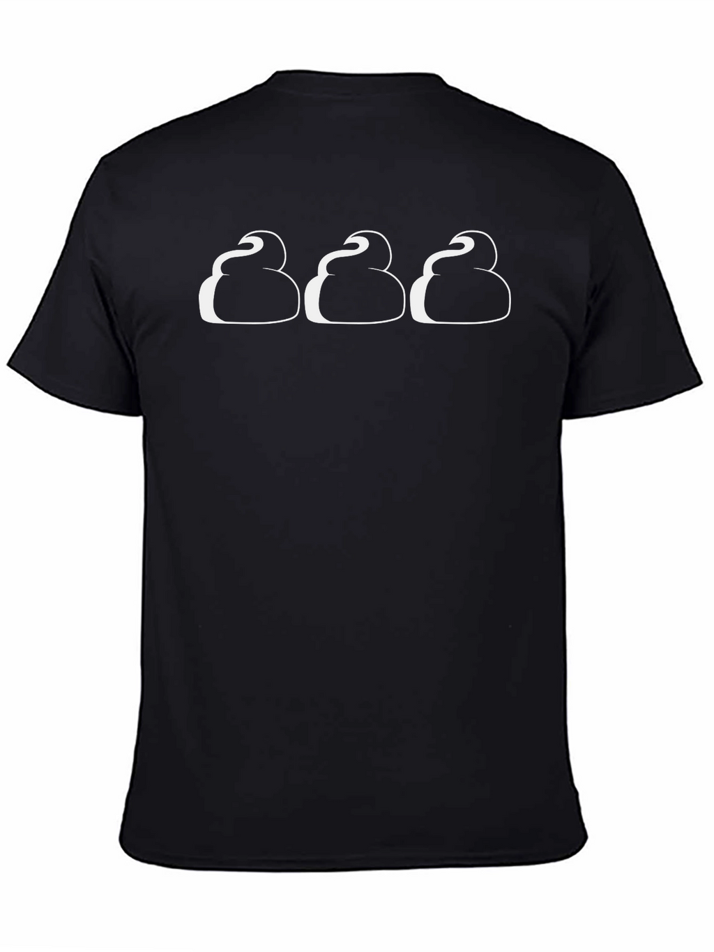 Mens Black T-Shirt with Novelty Graphic Print