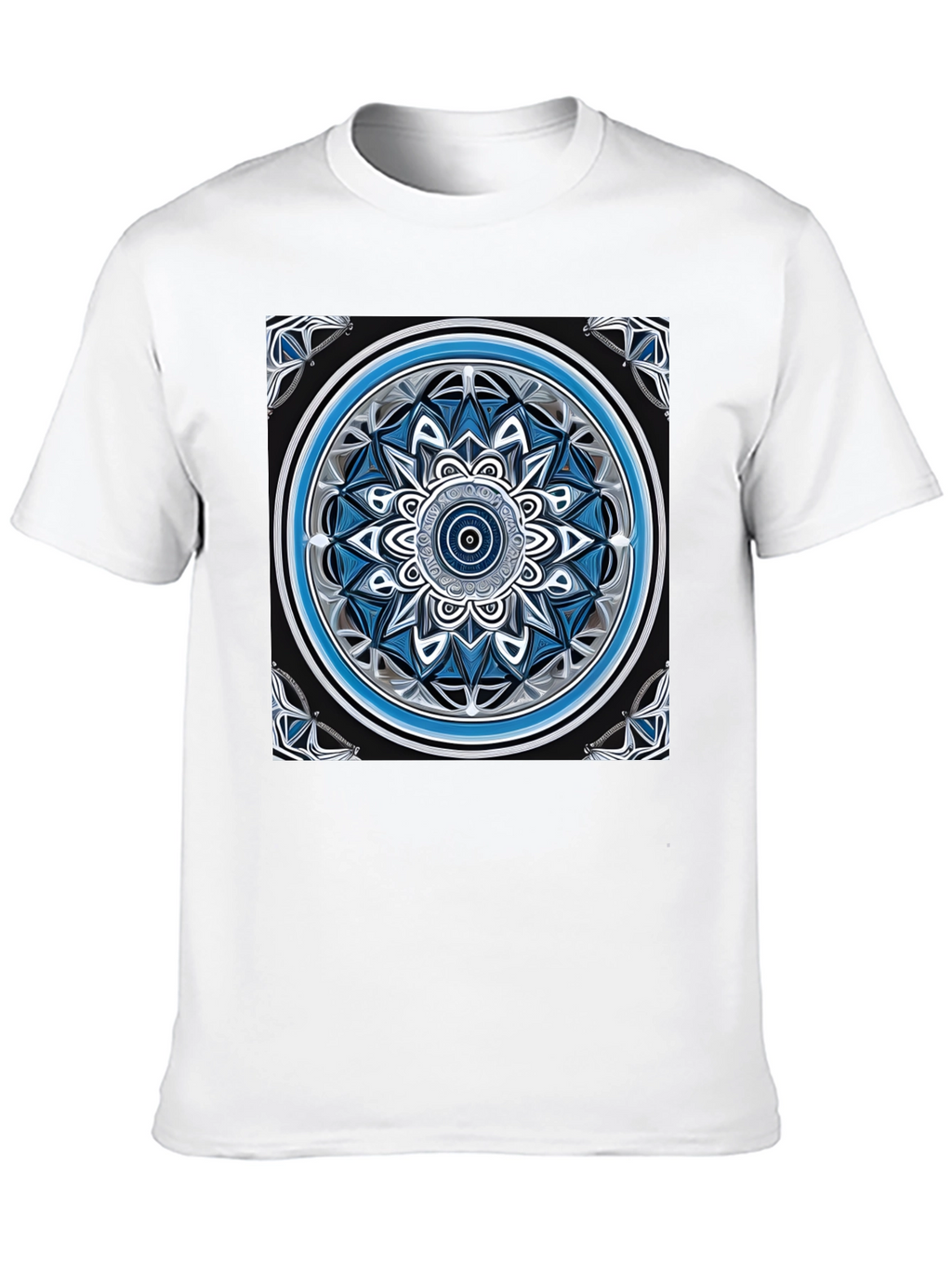 Mandala Art Graphic Black T-Shirt