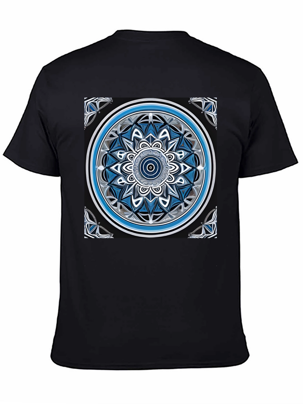 Mandala Art Graphic Black T-Shirt
