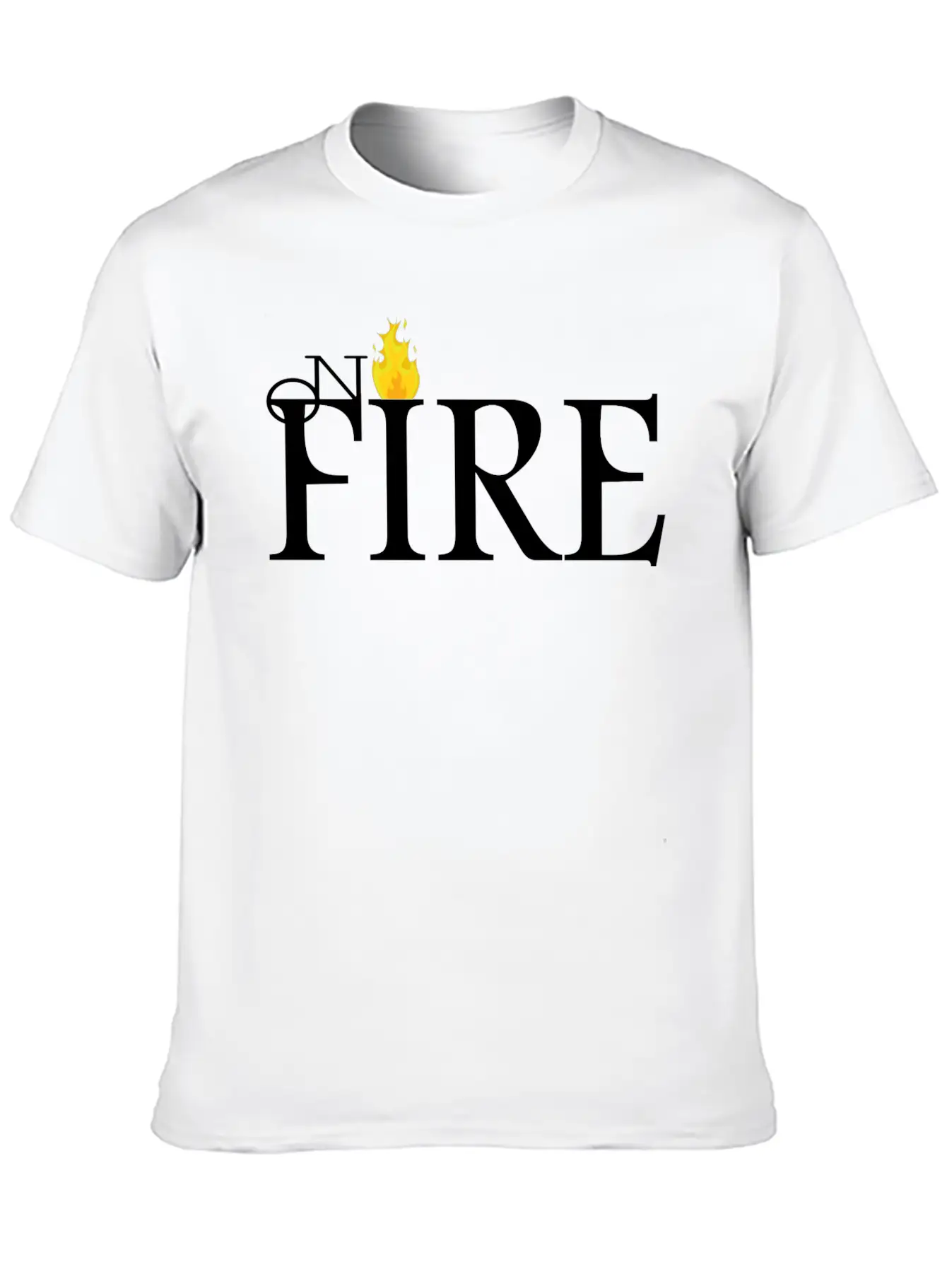 ON FIRE Unisex Casual T-Shirt – Clean Design For Daily Comfort