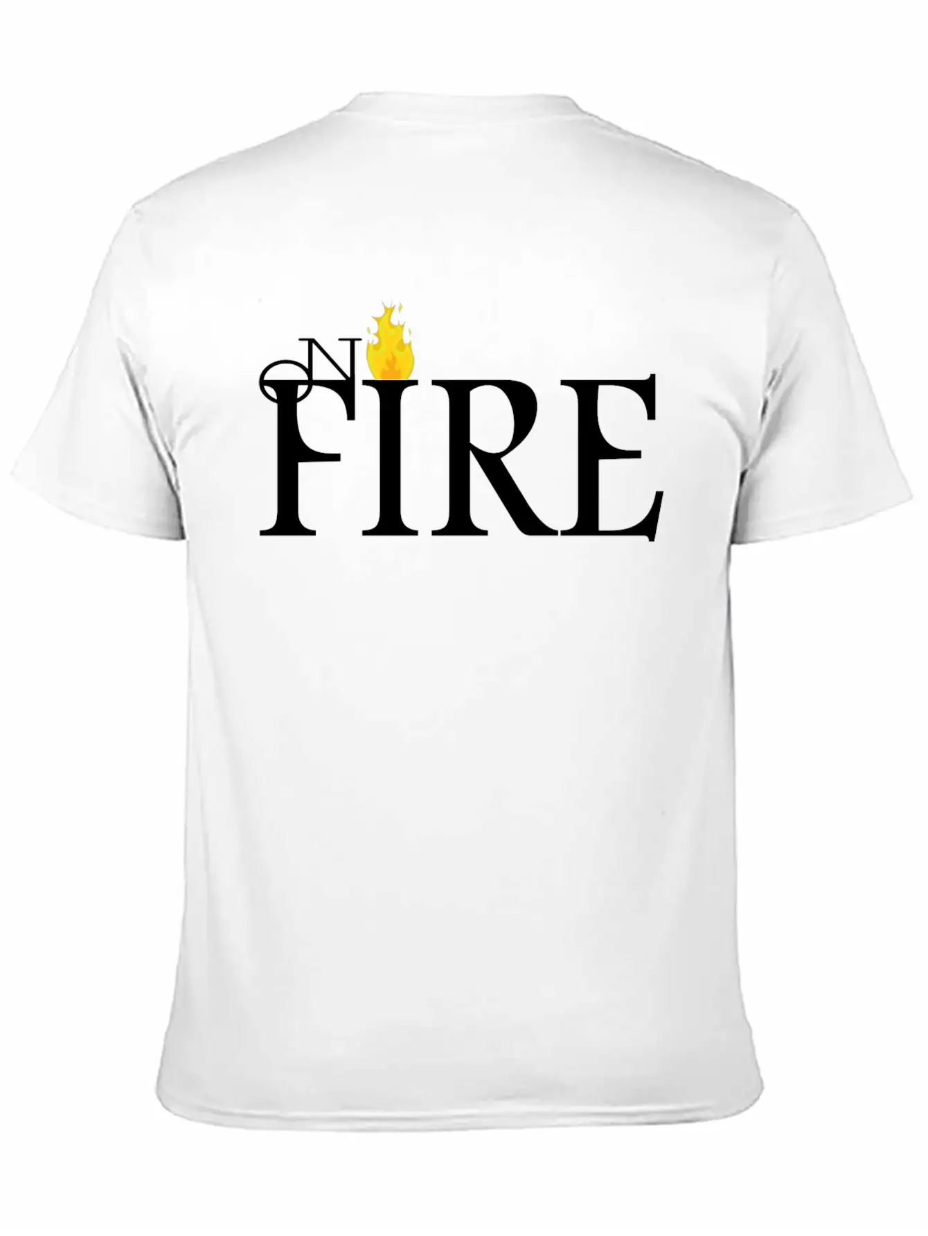ON FIRE Unisex Casual T-Shirt – Clean Design For Daily Comfort