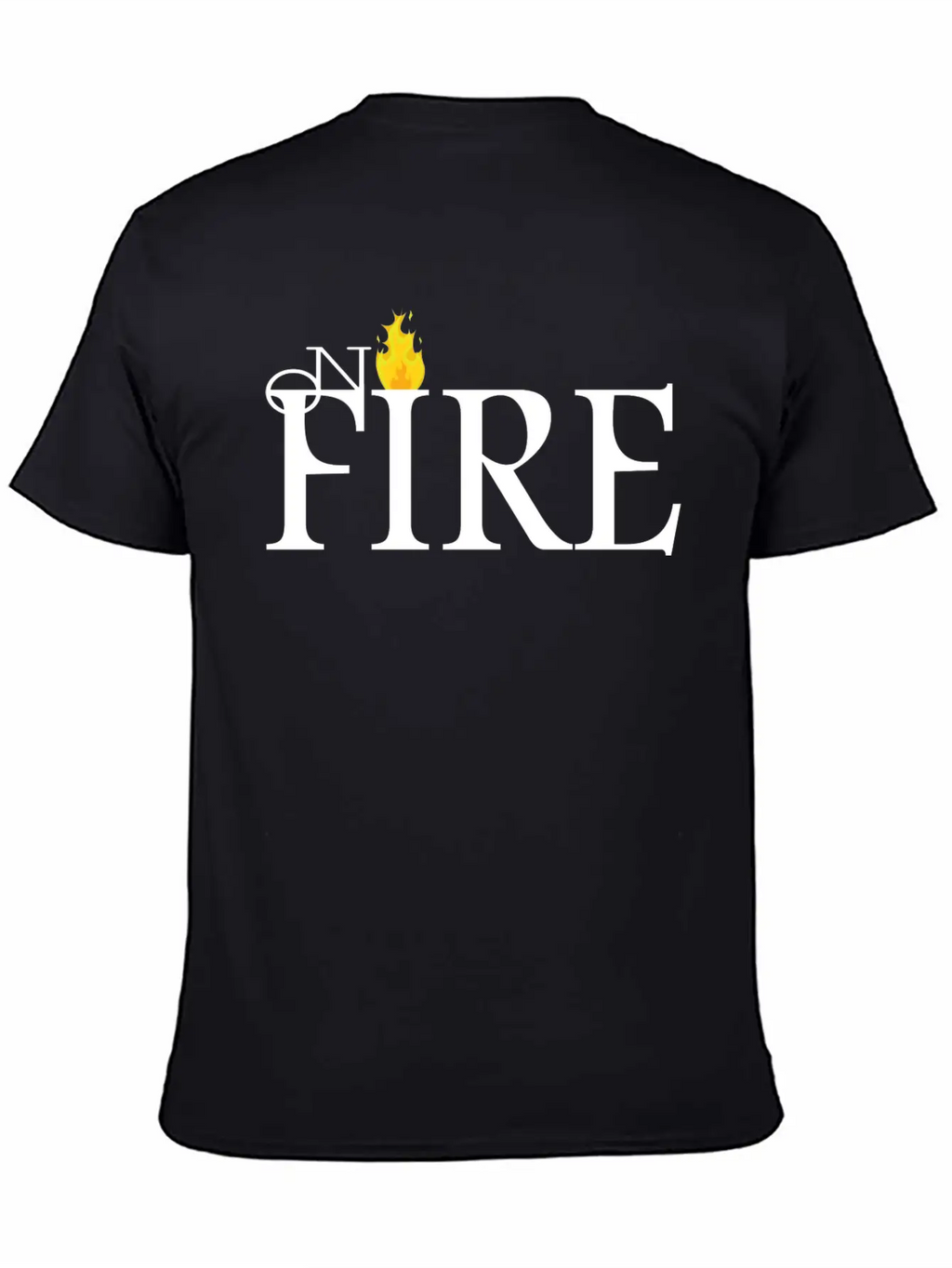 ON FIRE Unisex Casual T-Shirt – Clean Design For Daily Comfort