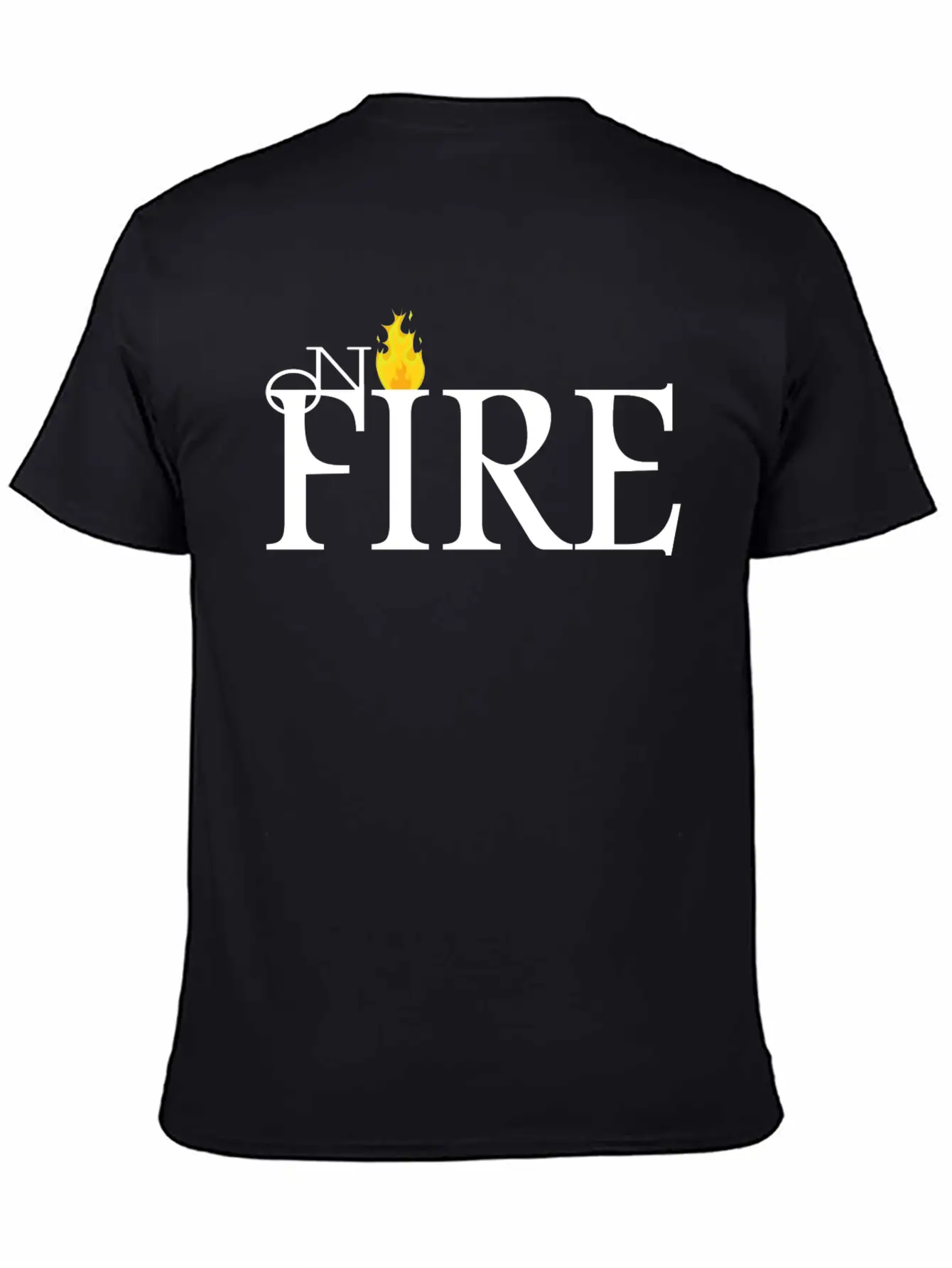ON FIRE Unisex Casual T-Shirt – Clean Design For Daily Comfort