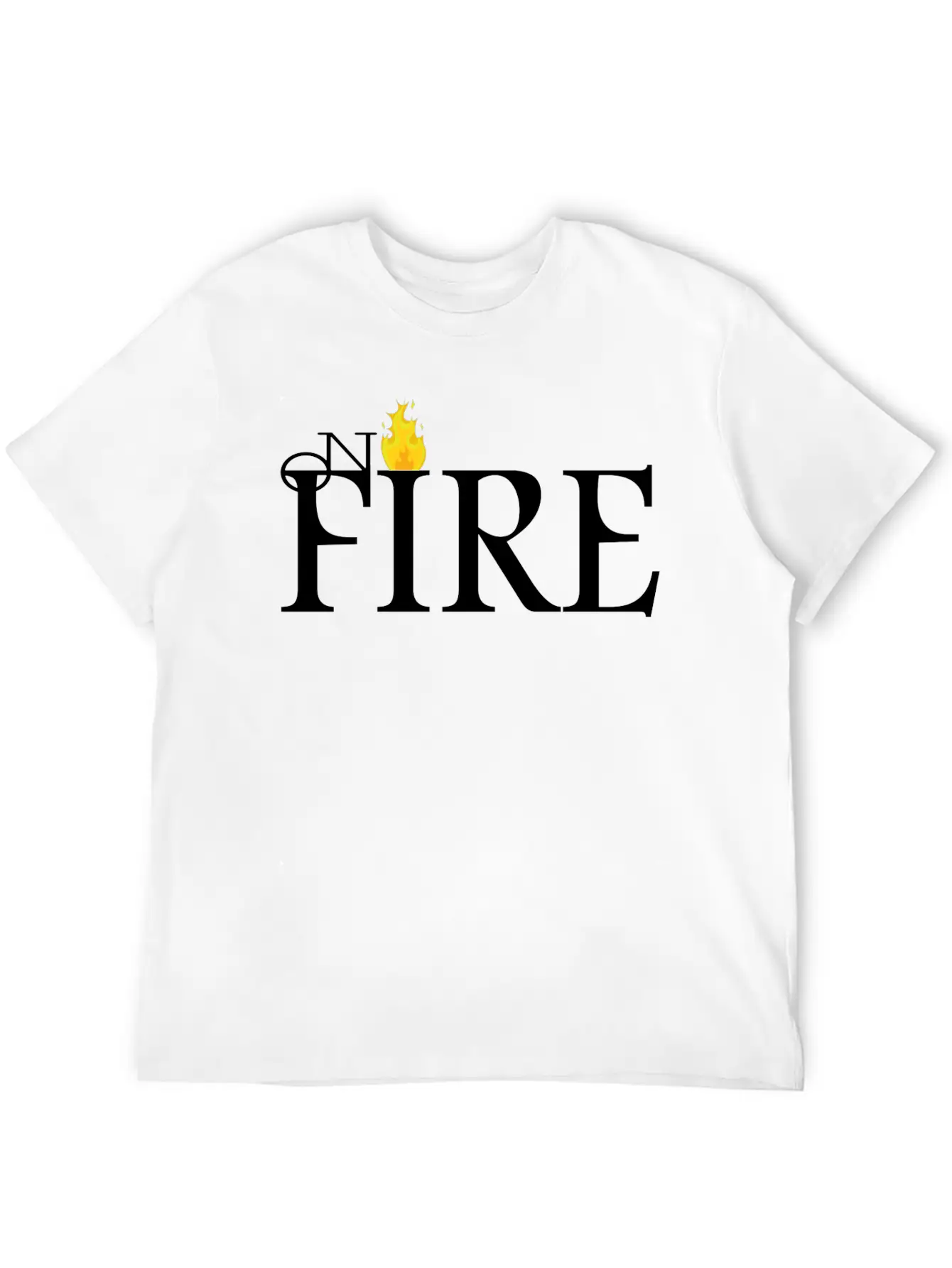 ON FIRE Unisex Casual T-Shirt – Clean Design For Daily Comfort