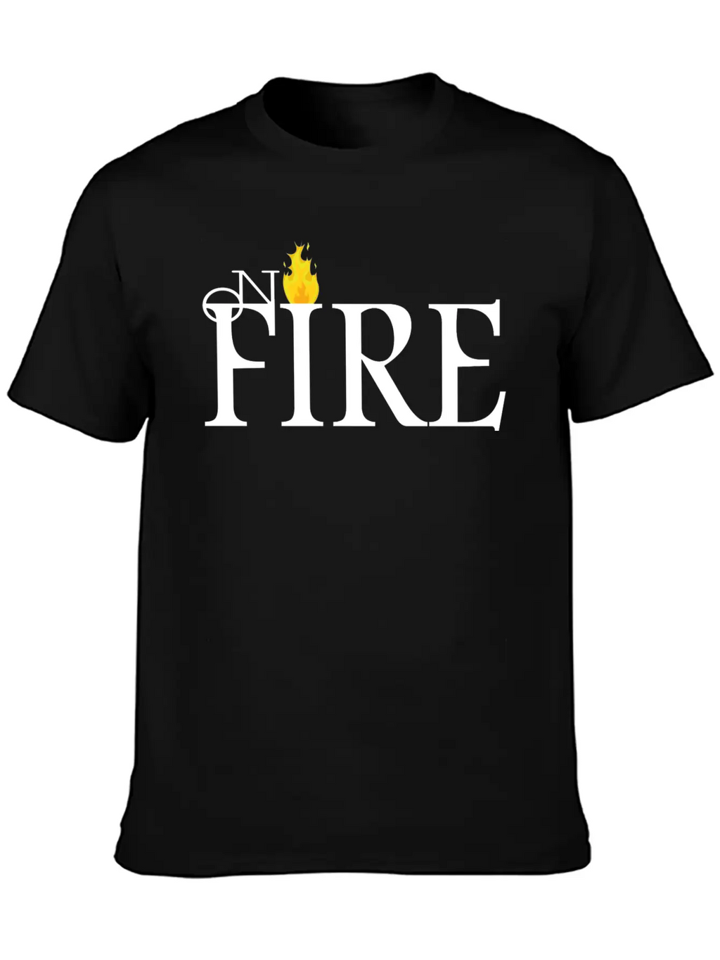 ON FIRE Unisex Casual T-Shirt – Clean Design For Daily Comfort