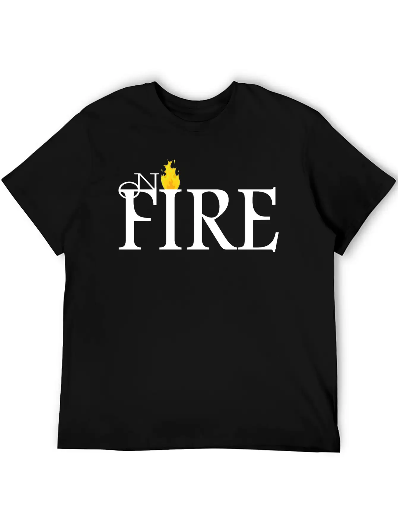 ON FIRE Unisex Casual T-Shirt – Clean Design For Daily Comfort