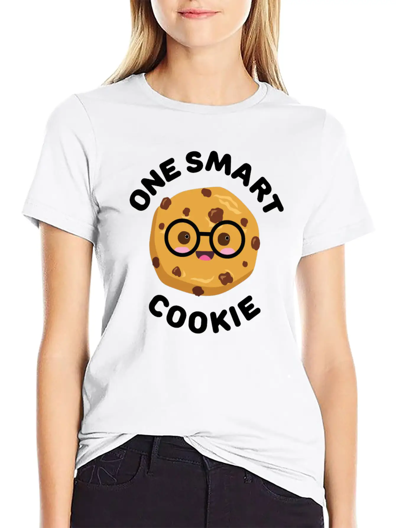 One Smart Cookie Cute Kawaii Style Breathable Soft Cotton T-Shirt – Timeless Casual Look