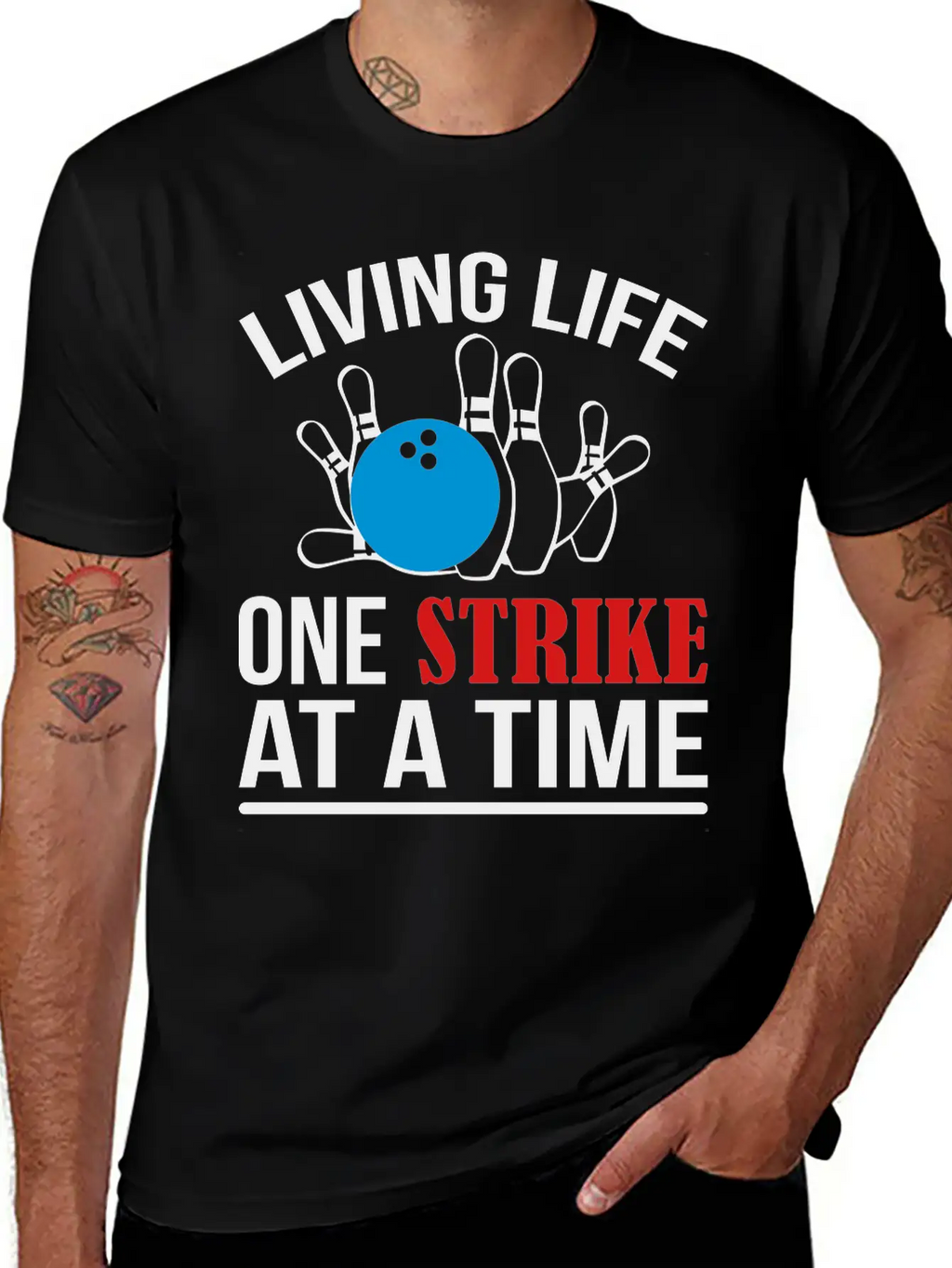 One Strike Bowling Essential Cotton Tee For Daily Outfits – Unisex Style