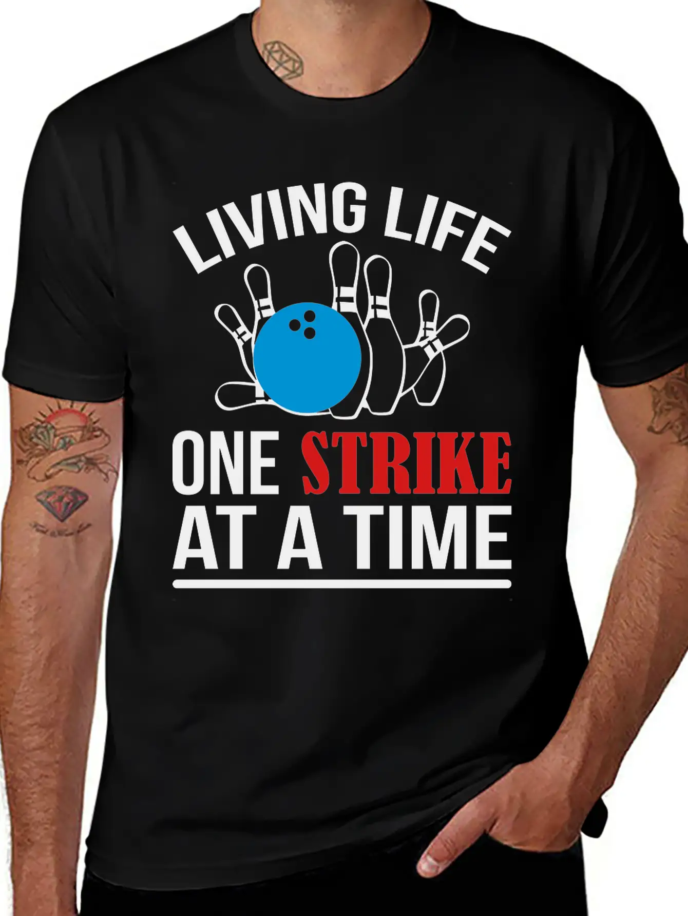 One Strike Bowling Essential Cotton Tee For Daily Outfits – Unisex Style