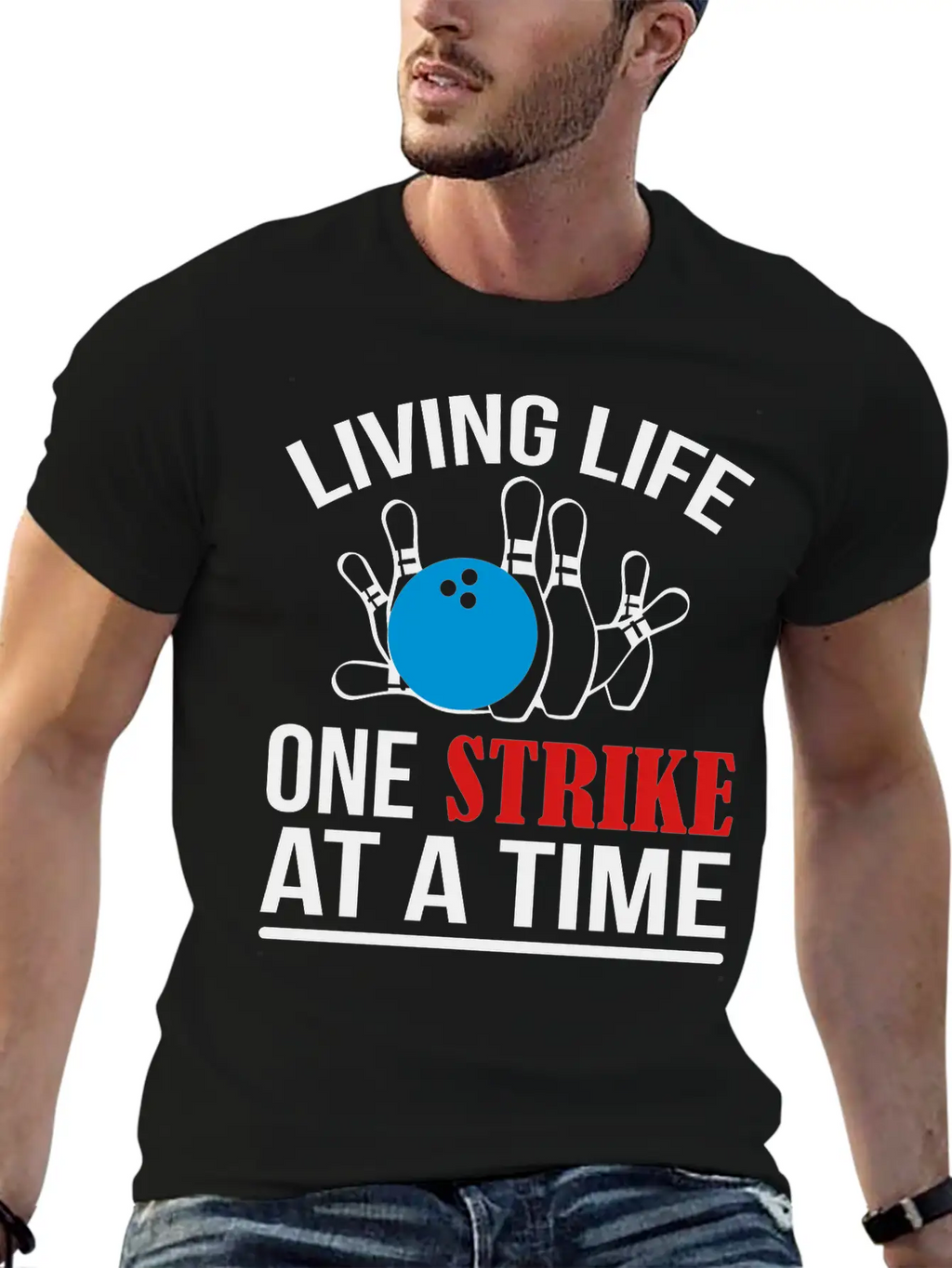 One Strike Bowling Essential Cotton Tee For Daily Outfits – Unisex Style