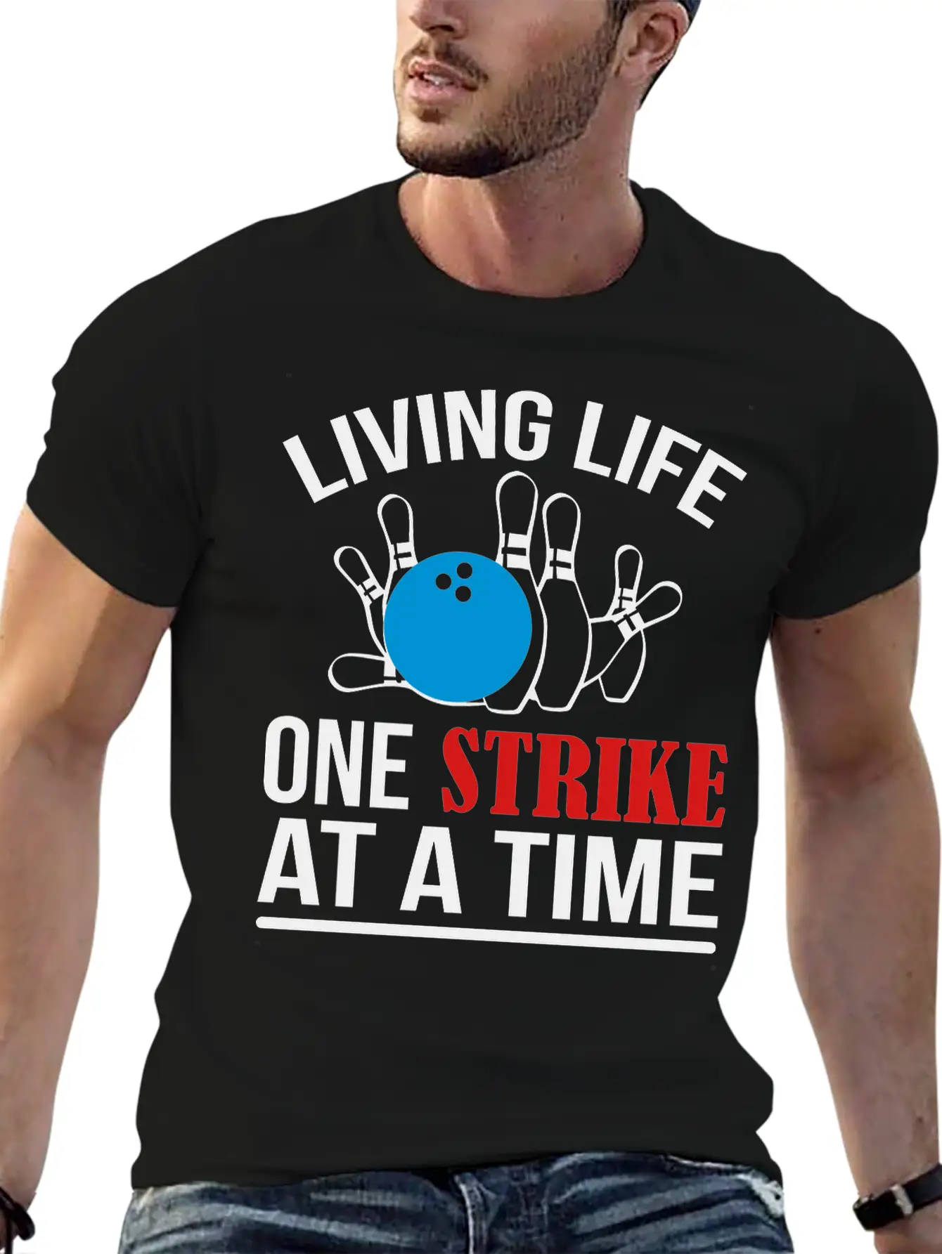 One Strike Bowling Essential Cotton Tee For Daily Outfits – Unisex Style