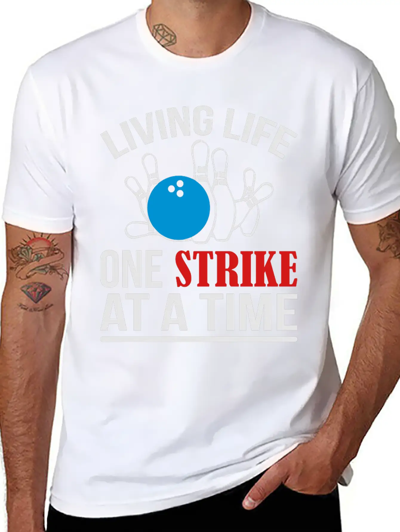One Strike Bowling Essential Cotton Tee For Daily Outfits – Unisex Style