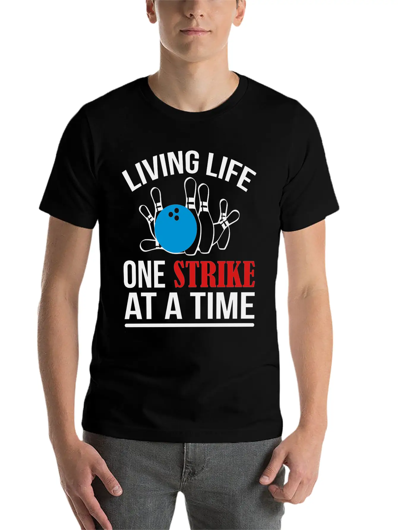 One Strike Bowling Essential Cotton Tee For Daily Outfits – Unisex Style