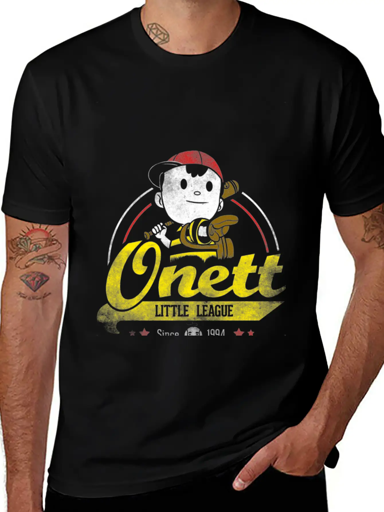 Onett Little League T Shirt Unisex Casual T-Shirt – Clean Design For Daily Comfort