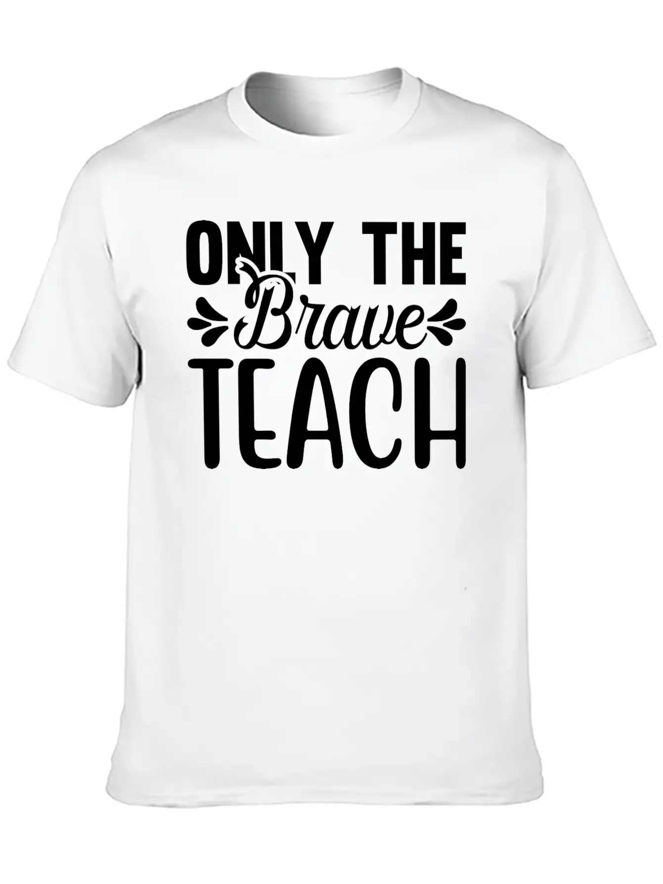 Only The Brave Teach Breathable Soft Cotton T-Shirt – Timeless Casual Look