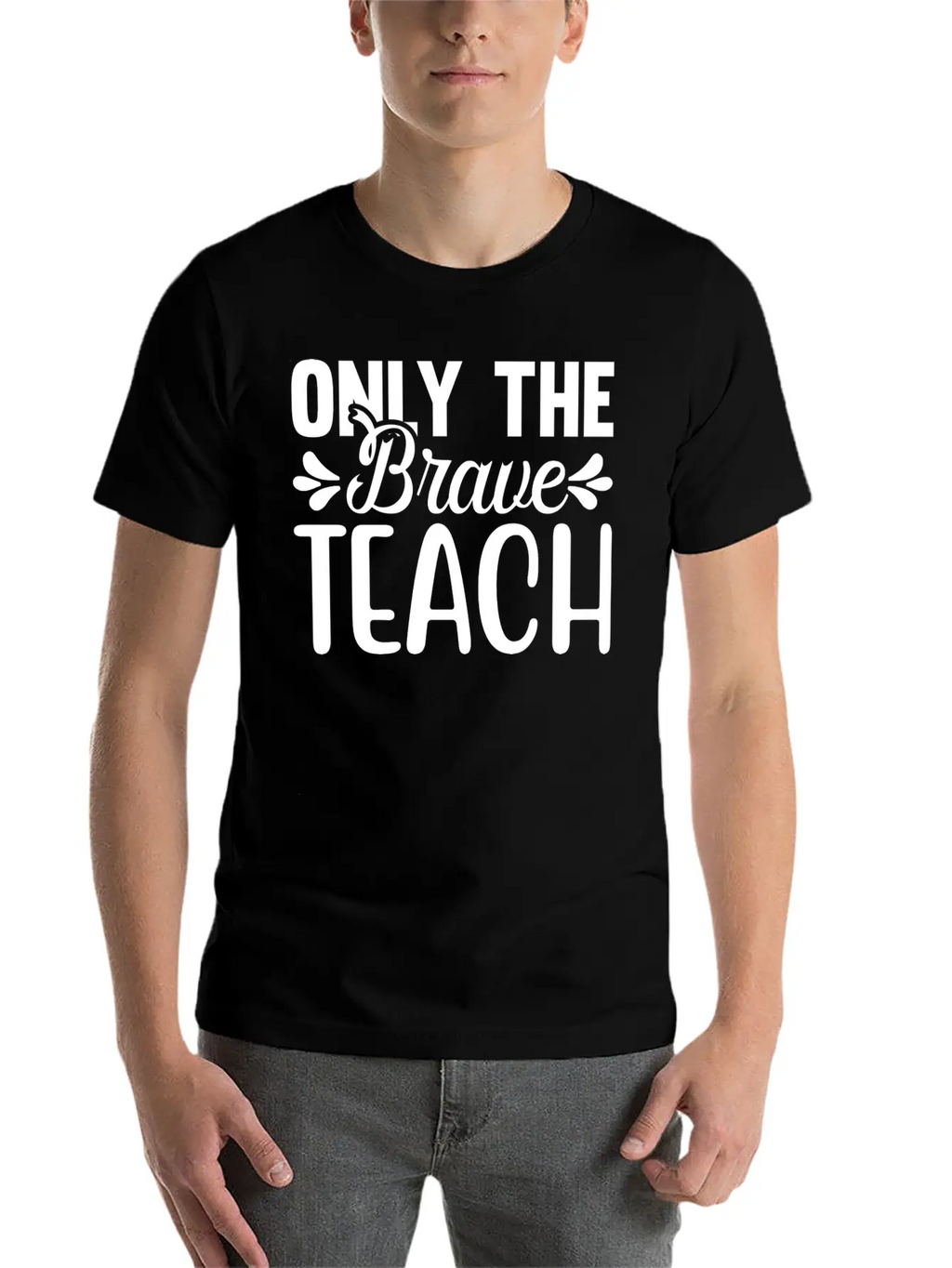 Only The Brave Teach Breathable Soft Cotton T-Shirt – Timeless Casual Look