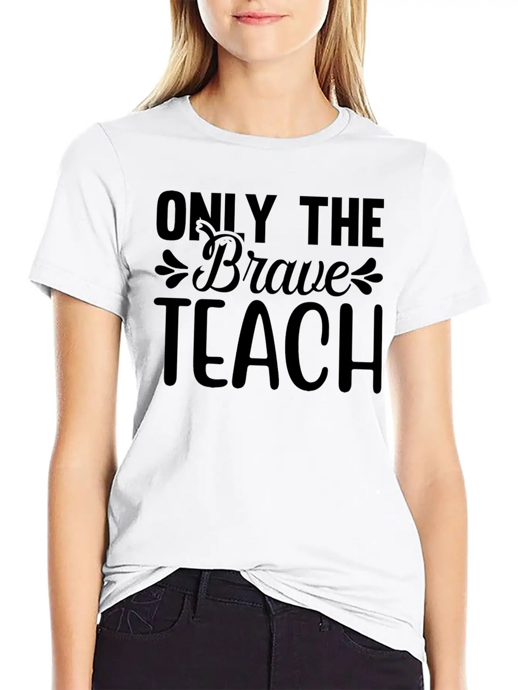 Only The Brave Teach Breathable Soft Cotton T-Shirt – Timeless Casual Look