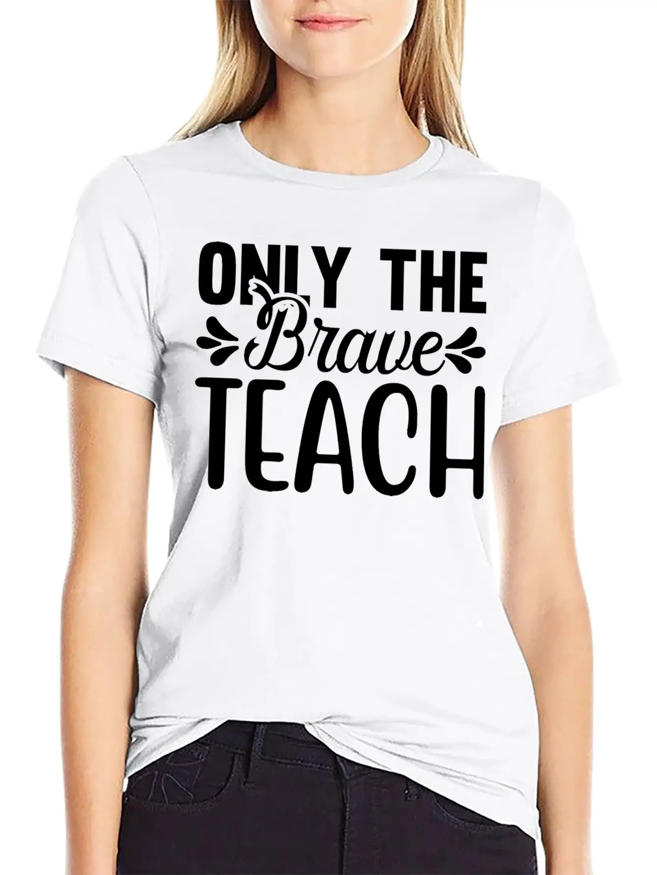 Only The Brave Teach Breathable Soft Cotton T-Shirt – Timeless Casual Look