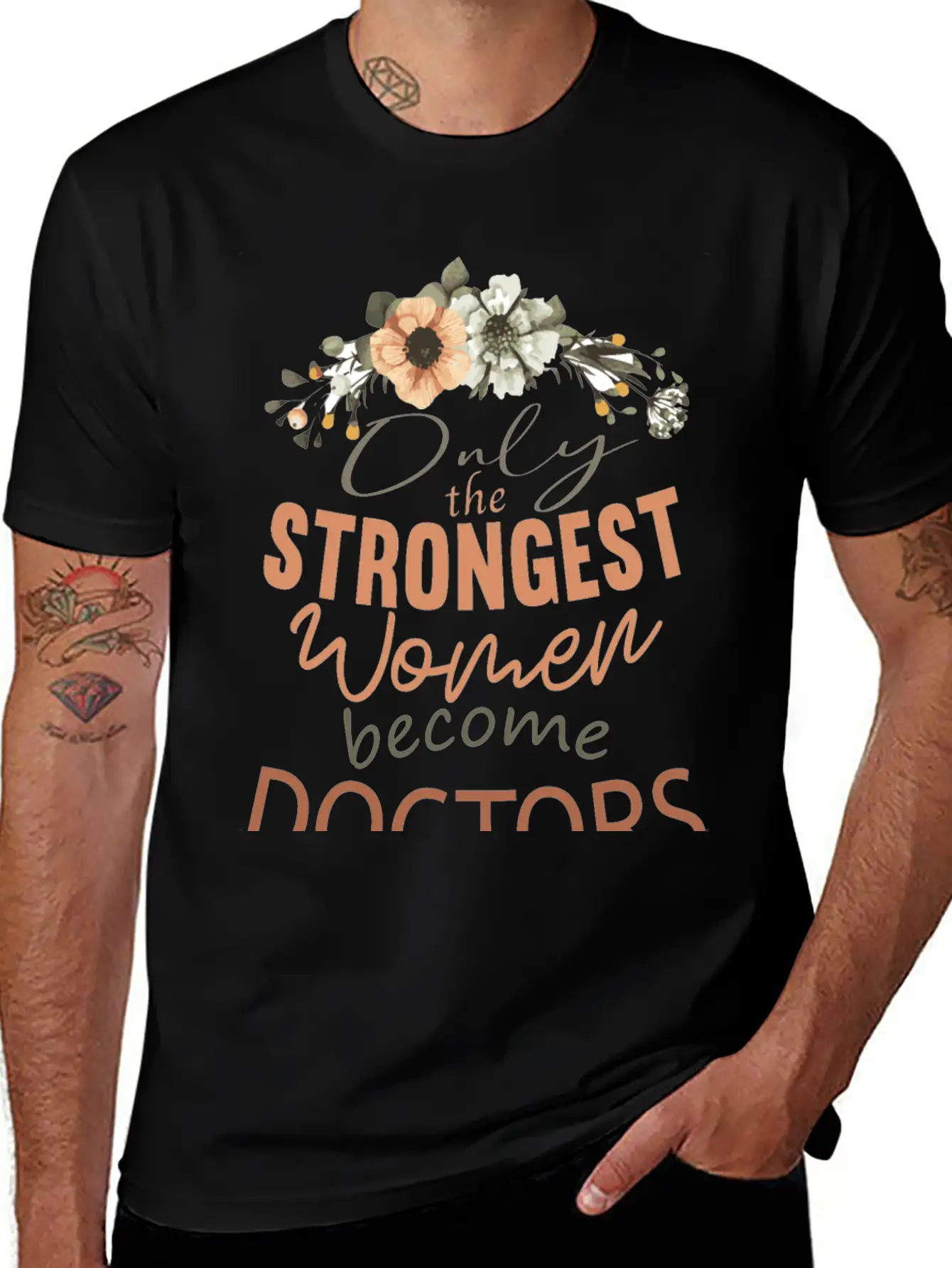 Only The Strongest Women Become Doctors Breathable Soft Cotton T-Shirt – Timeless Casual Look