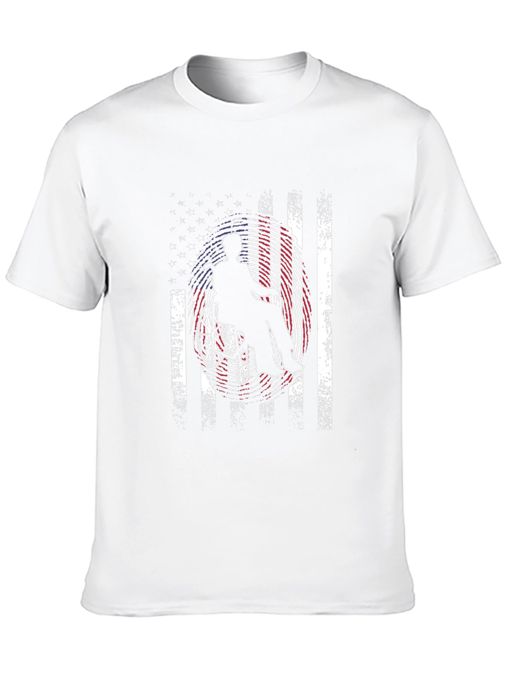 Patriotic Wheelchair American Flag T-Shirt