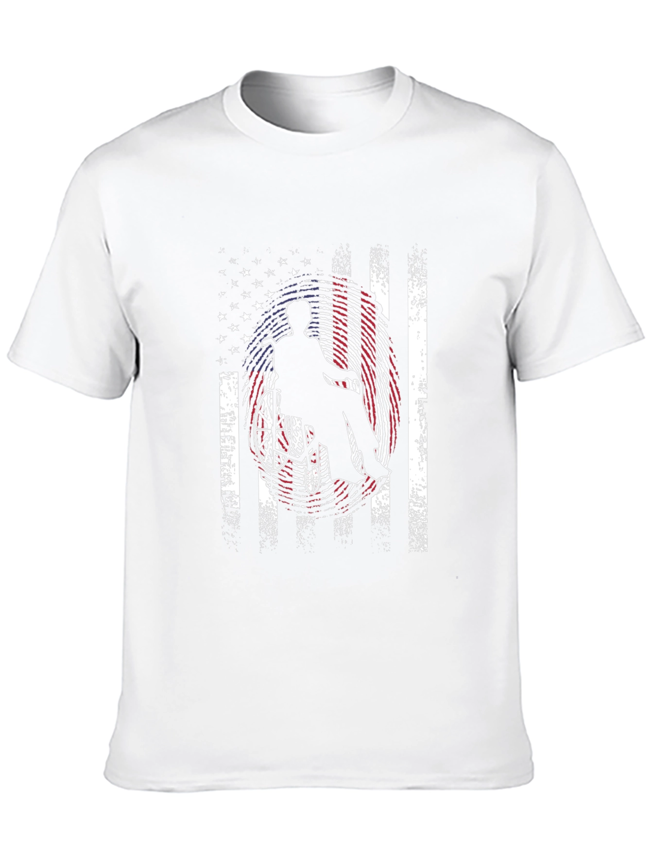 Patriotic Wheelchair American Flag T-Shirt