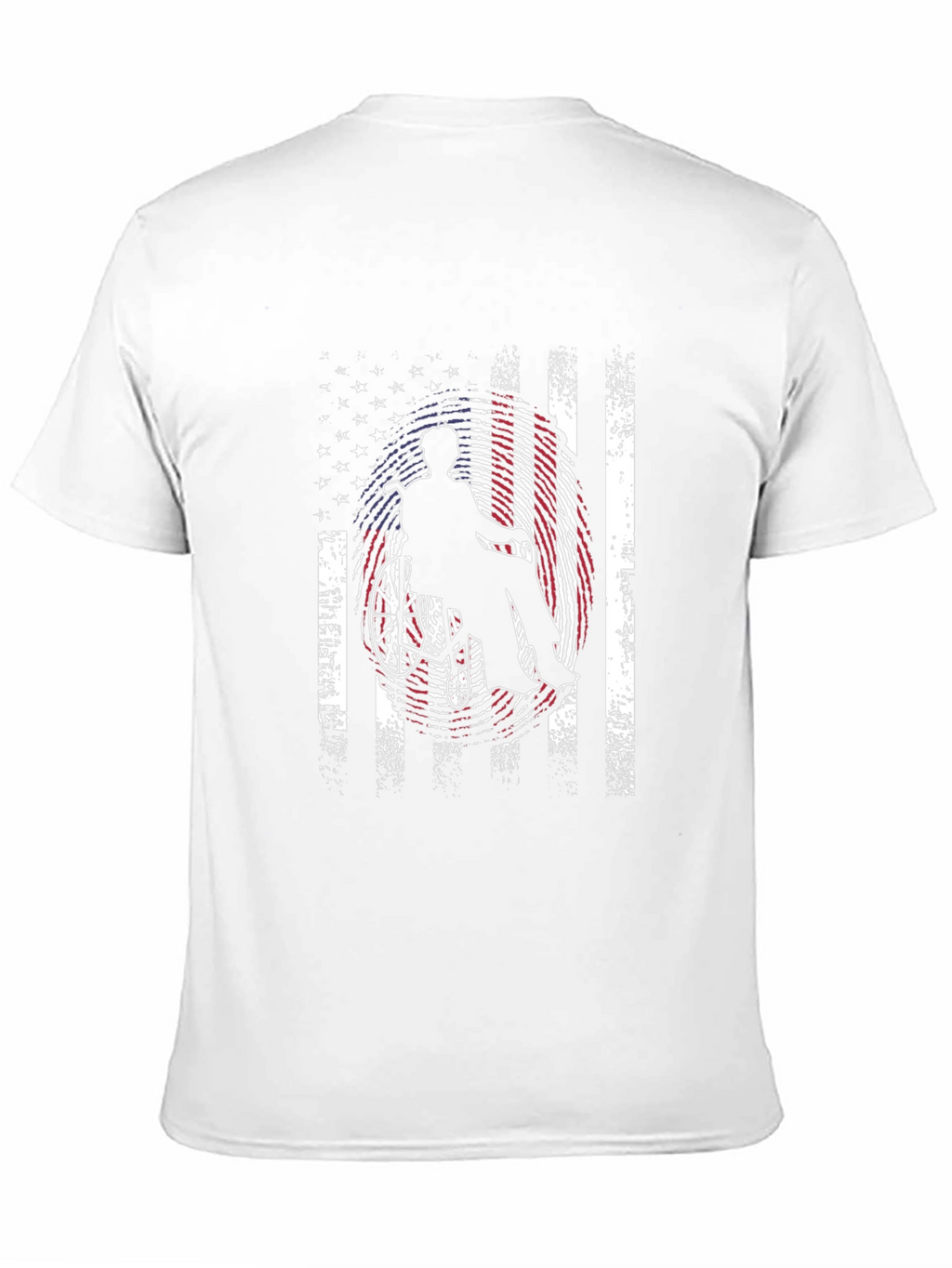 Patriotic Wheelchair American Flag T-Shirt