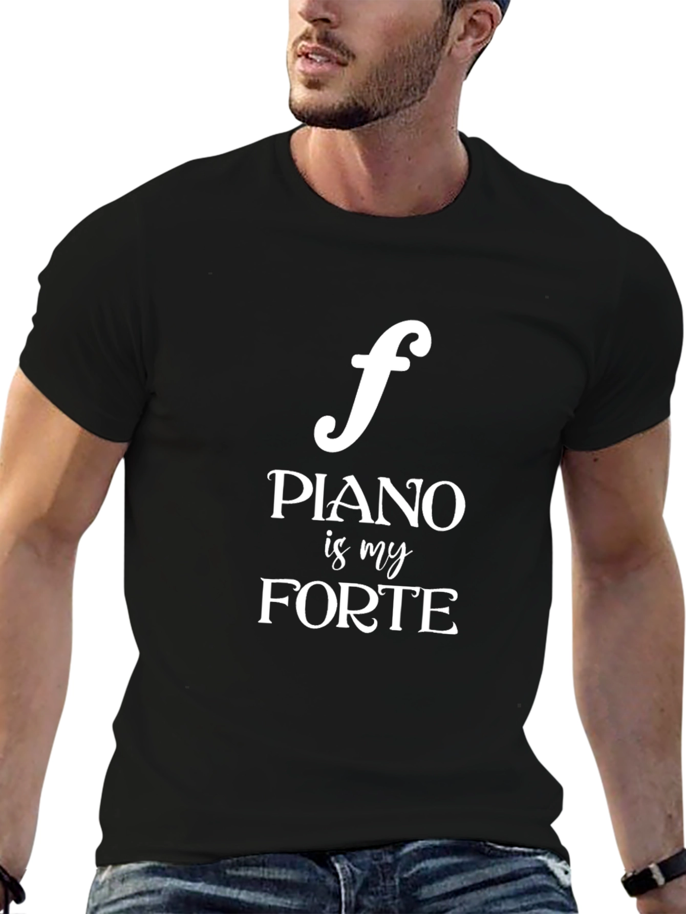 Piano is My Forte Graphic Tee - Musician Gift