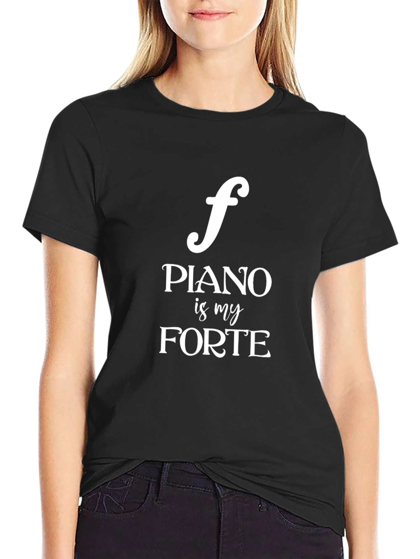 Piano is My Forte Graphic Tee - Musician Gift