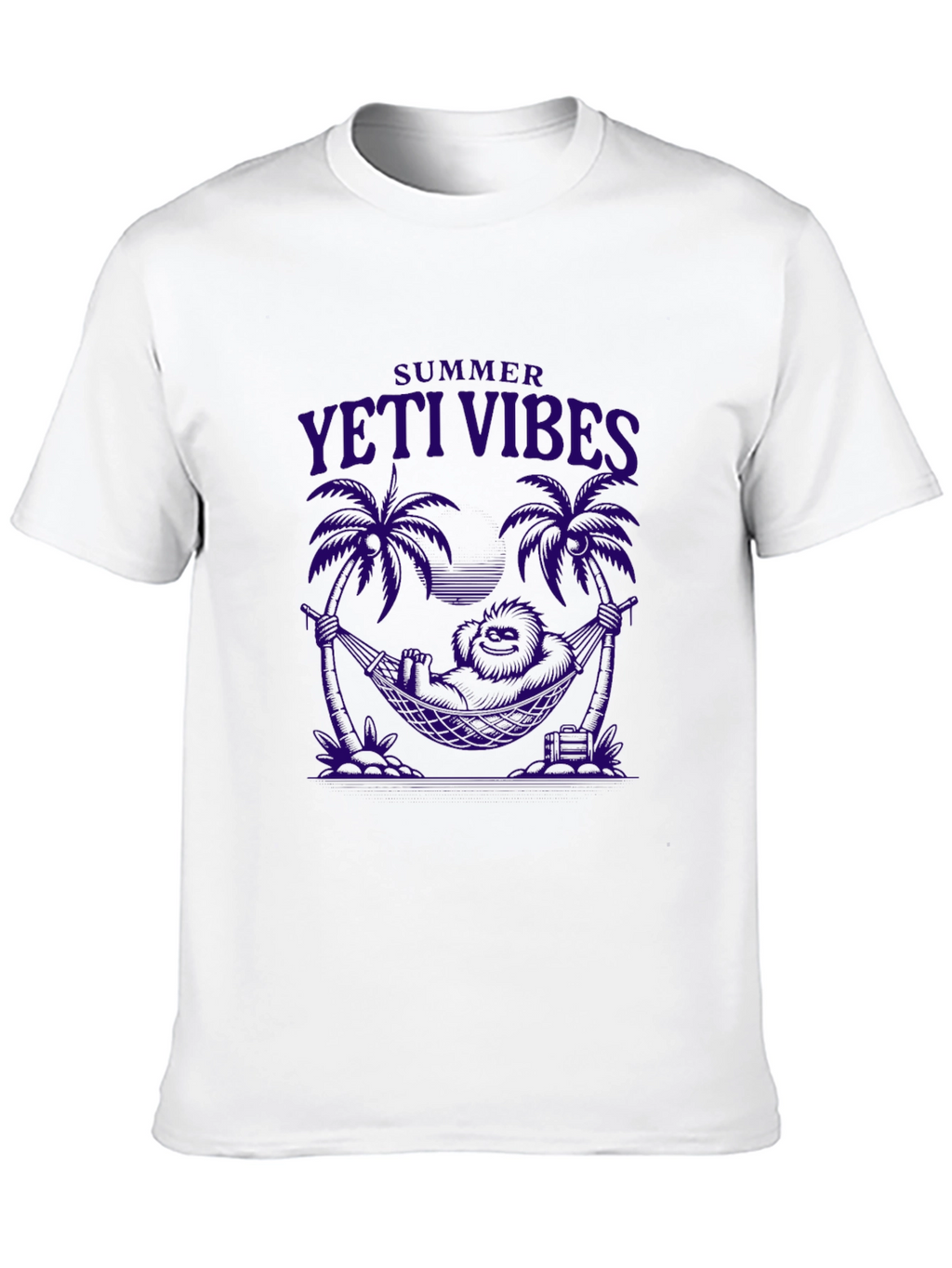 Summer Yeti Vibes Graphic Tee - Black