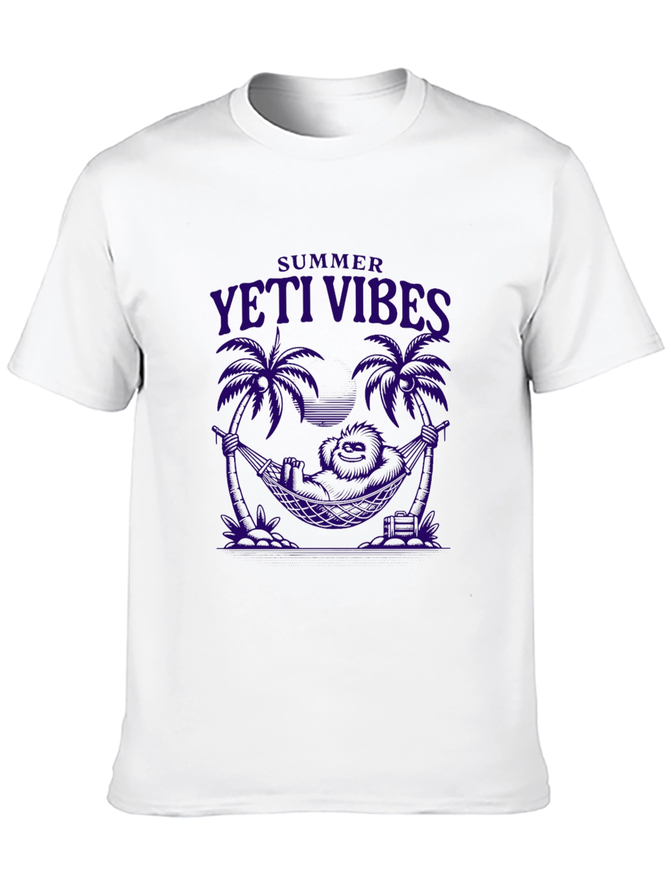 Summer Yeti Vibes Graphic Tee - Black