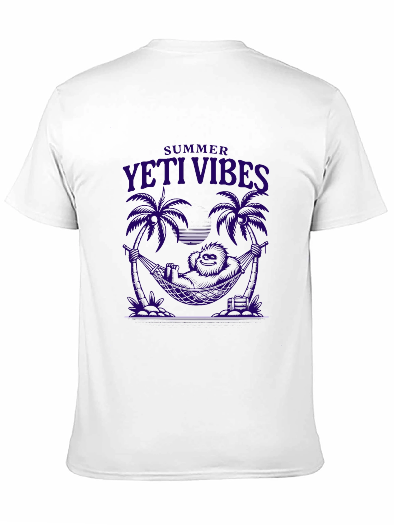 Summer Yeti Vibes Graphic Tee - Black