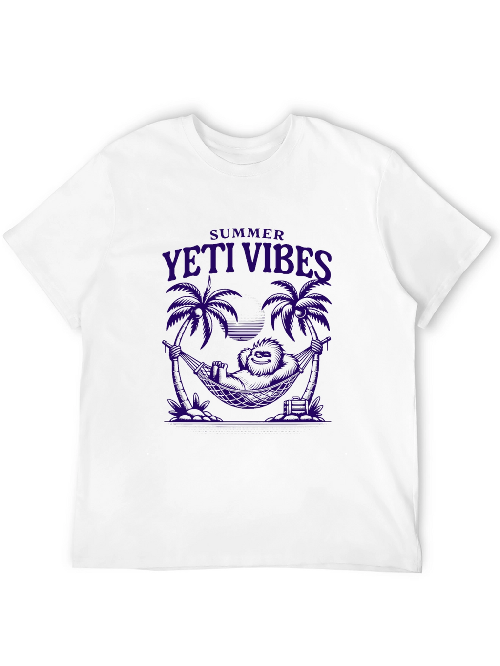 Summer Yeti Vibes Graphic Tee - Black