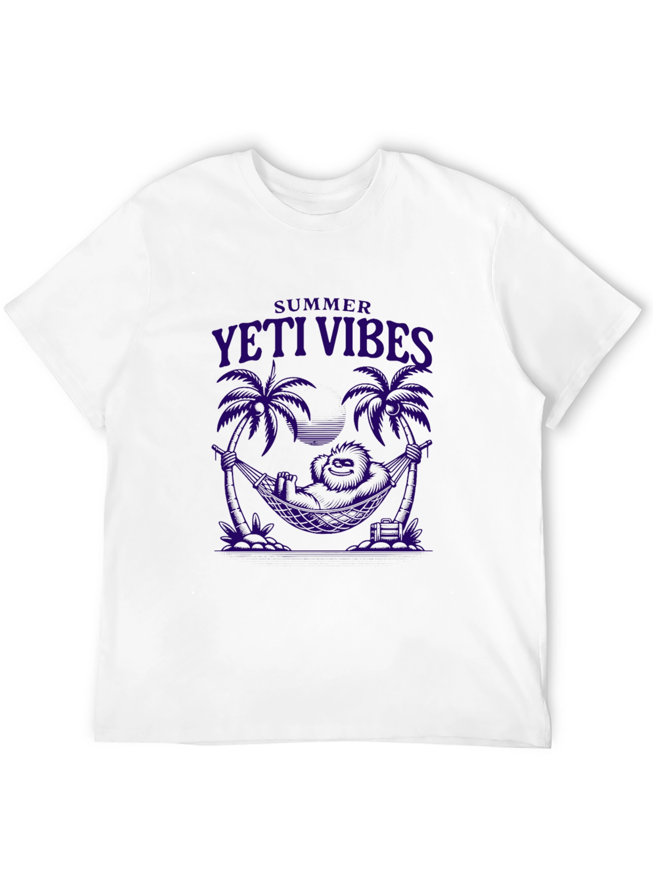 Summer Yeti Vibes Graphic Tee - Black