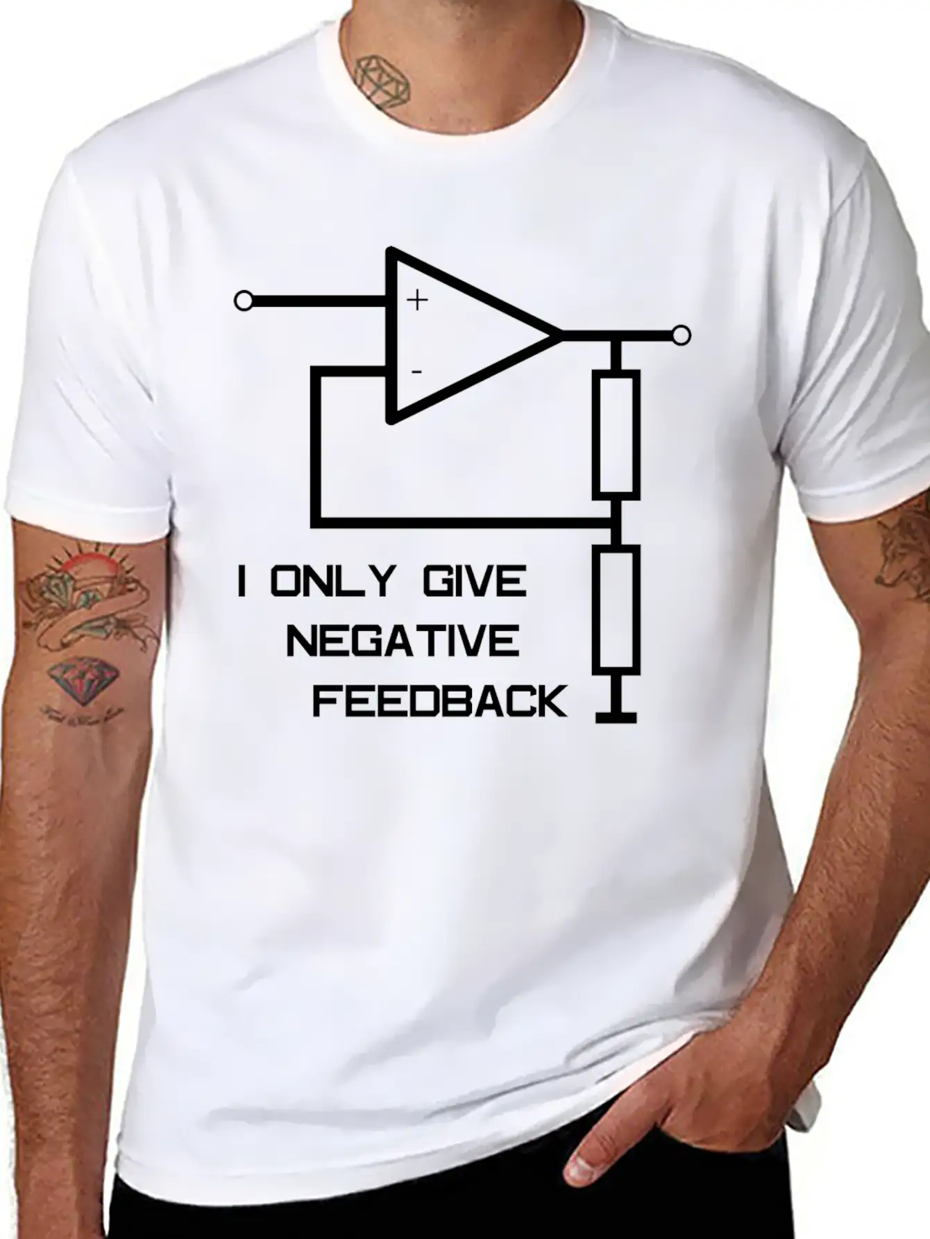 Operational Amplifier Electrical Engineering Casual Graphic T-Shirt – Simple And Comfortable Daily Wear