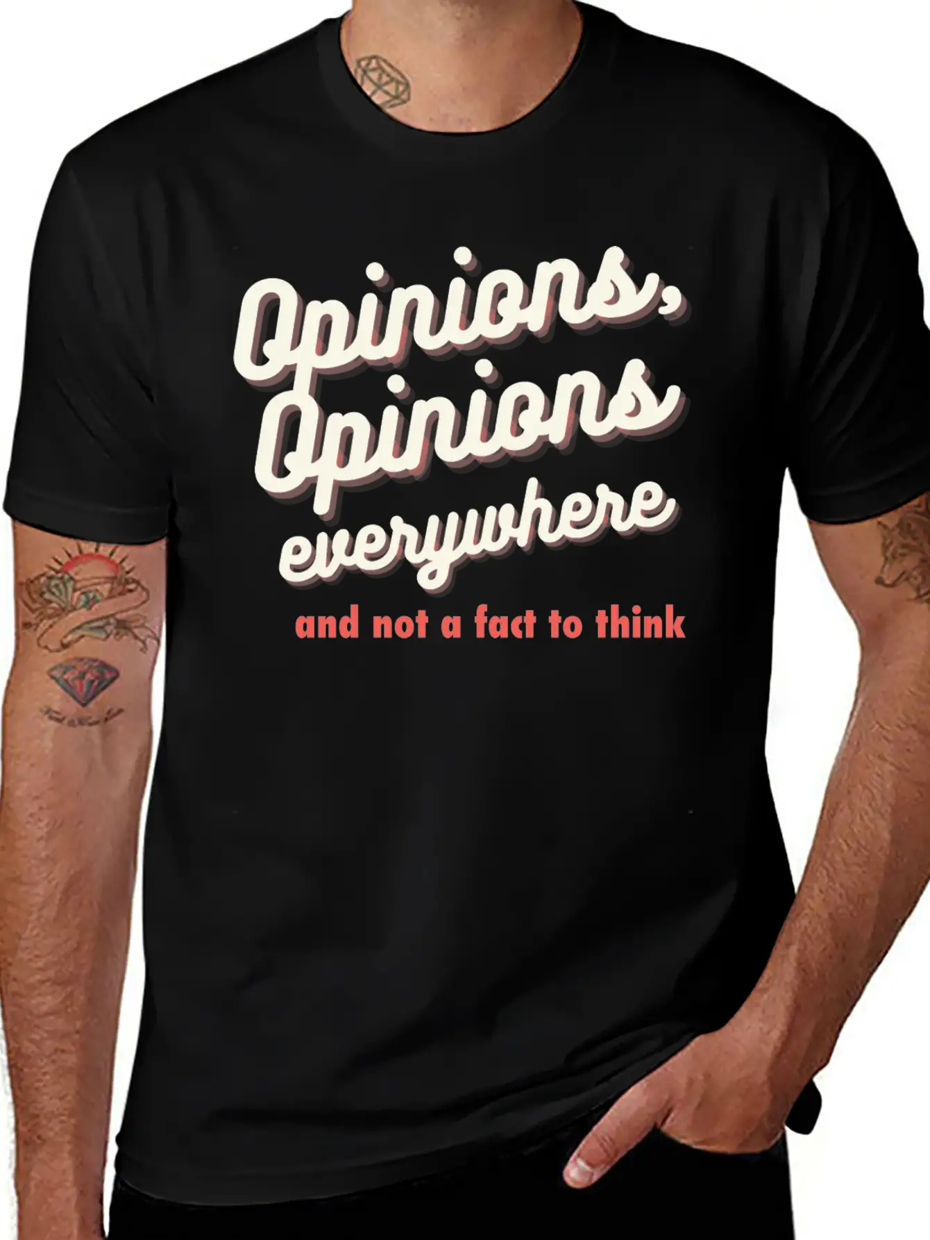 Opinions, Opinions Everywhere Essential Cotton Tee For Daily Outfits – Unisex Style