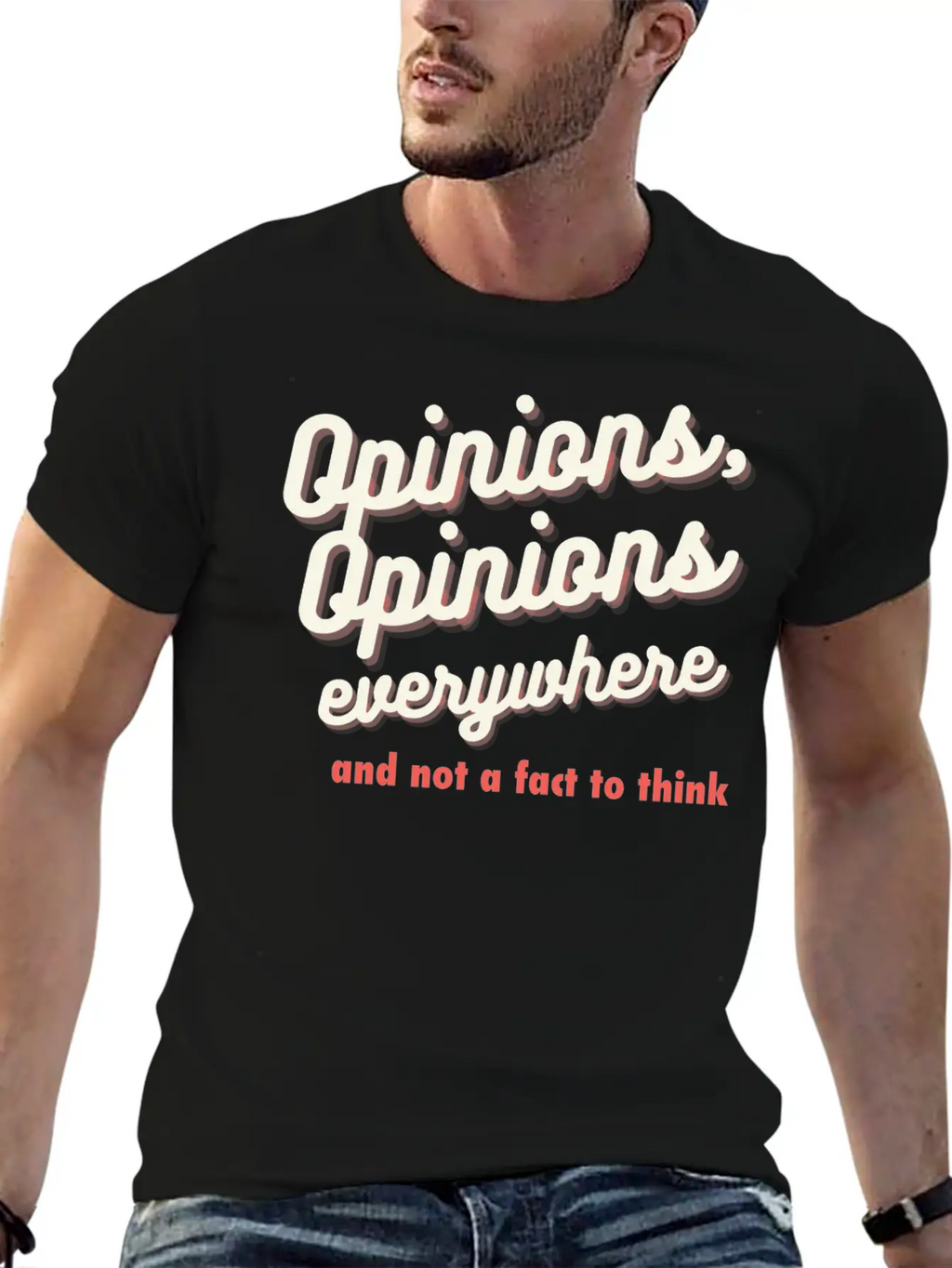Opinions, Opinions Everywhere Essential Cotton Tee For Daily Outfits – Unisex Style
