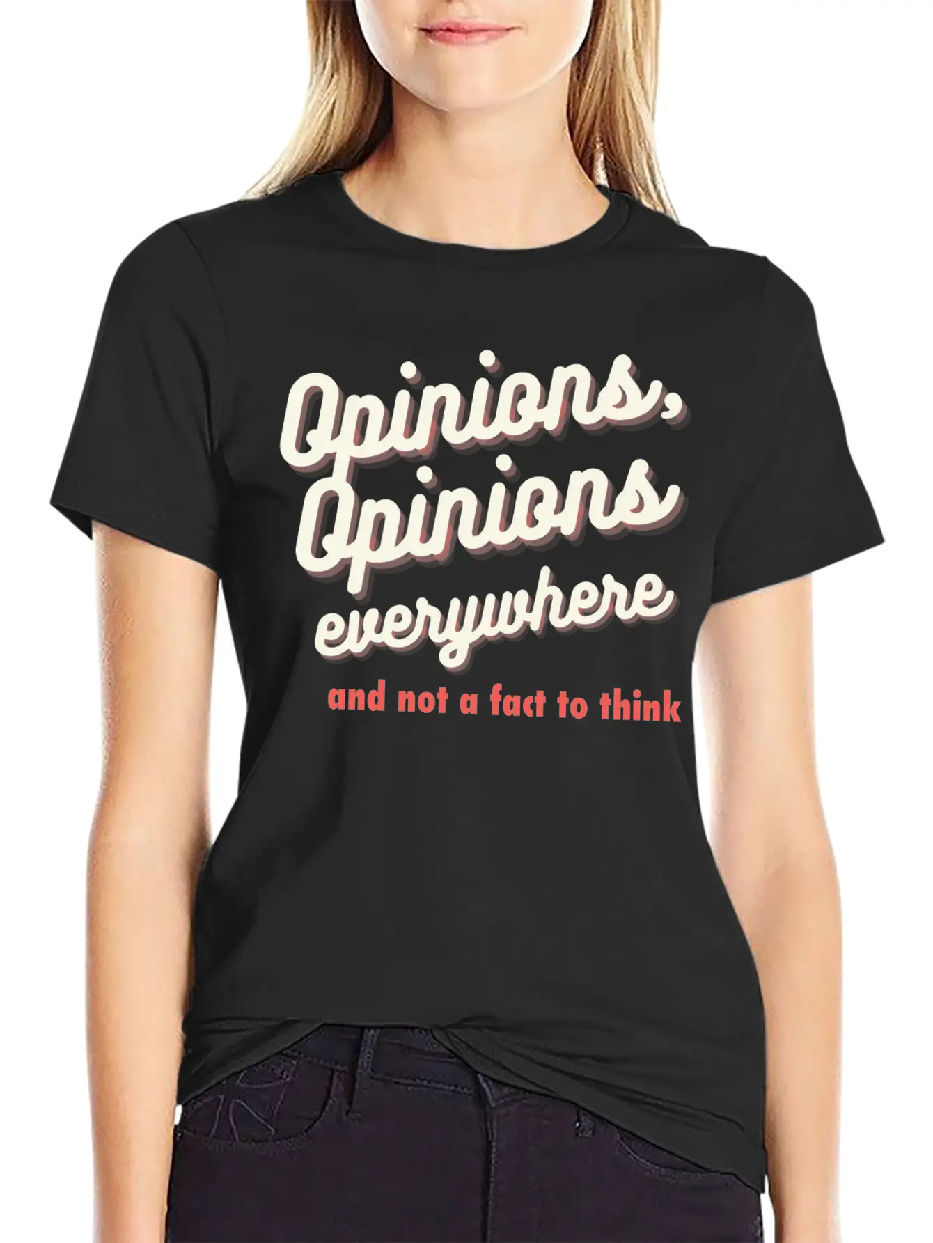 Opinions, Opinions Everywhere Essential Cotton Tee For Daily Outfits – Unisex Style