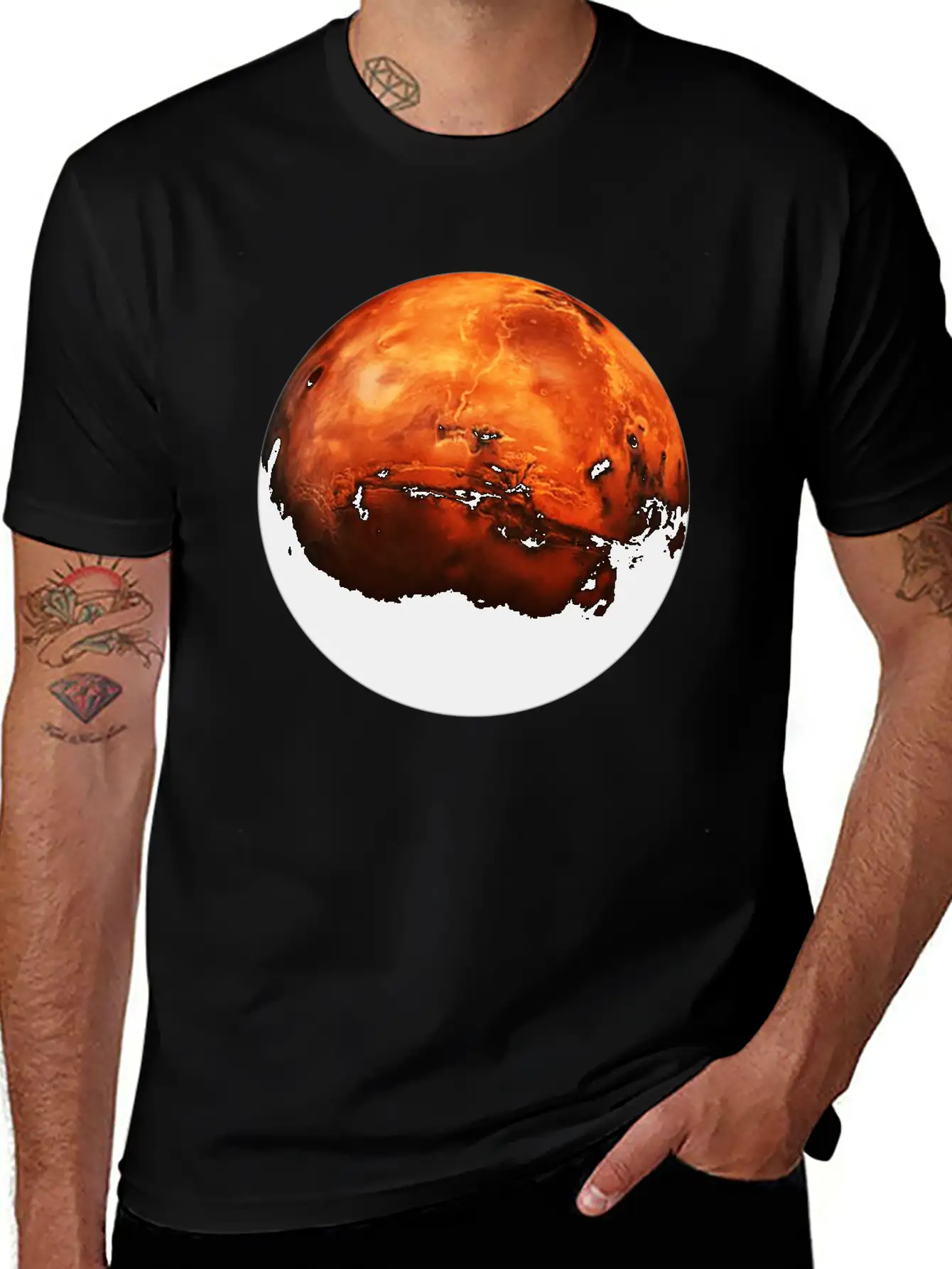 Opportunity Rover The Red Planet Unisex Short Sleeve Soft Cotton T-Shirt – Casual Everyday Wear