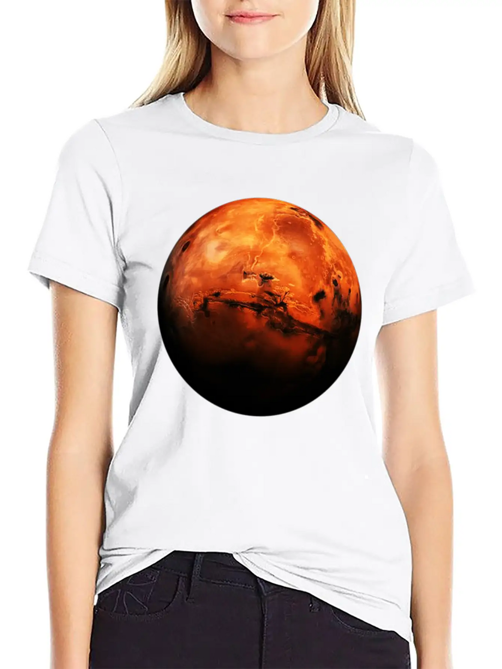 Opportunity Rover The Red Planet Unisex Short Sleeve Soft Cotton T-Shirt – Casual Everyday Wear