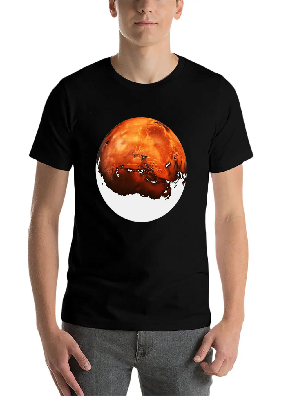 Opportunity Rover The Red Planet Unisex Short Sleeve Soft Cotton T-Shirt – Casual Everyday Wear