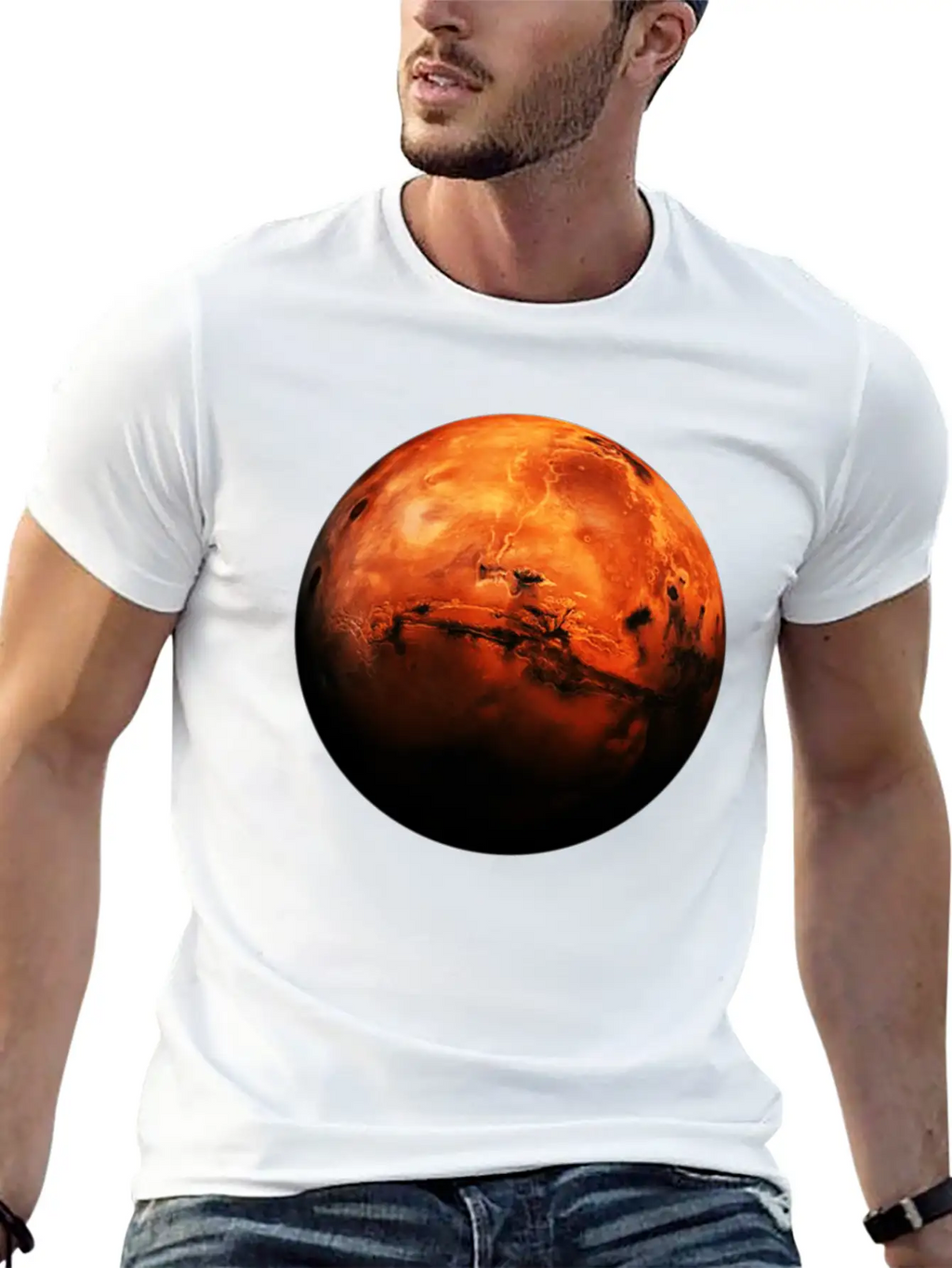 Opportunity Rover The Red Planet Unisex Short Sleeve Soft Cotton T-Shirt – Casual Everyday Wear