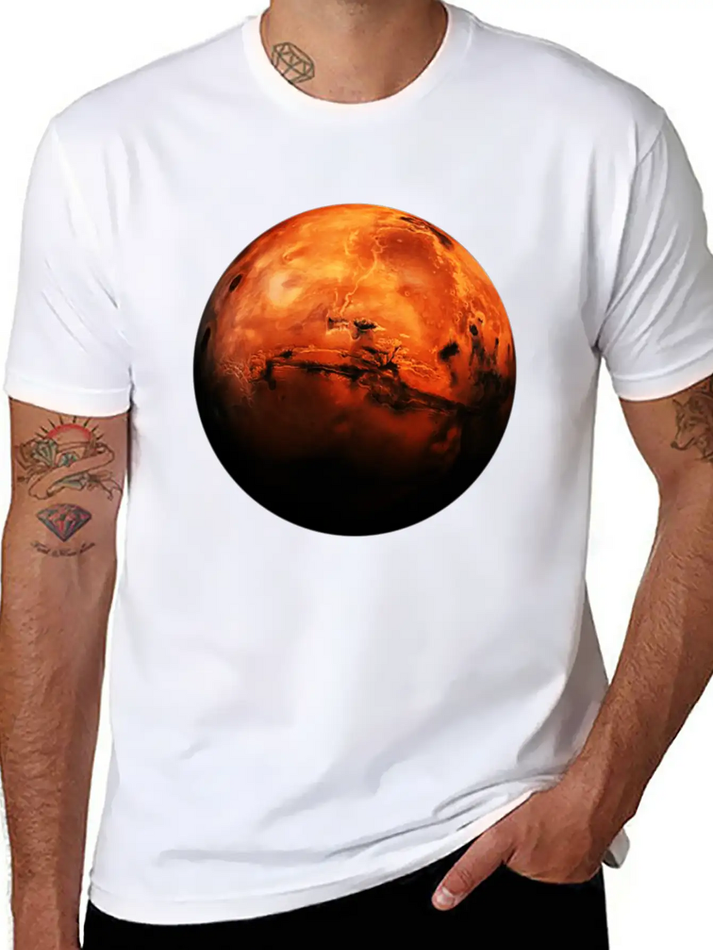 Opportunity Rover The Red Planet Unisex Short Sleeve Soft Cotton T-Shirt – Casual Everyday Wear