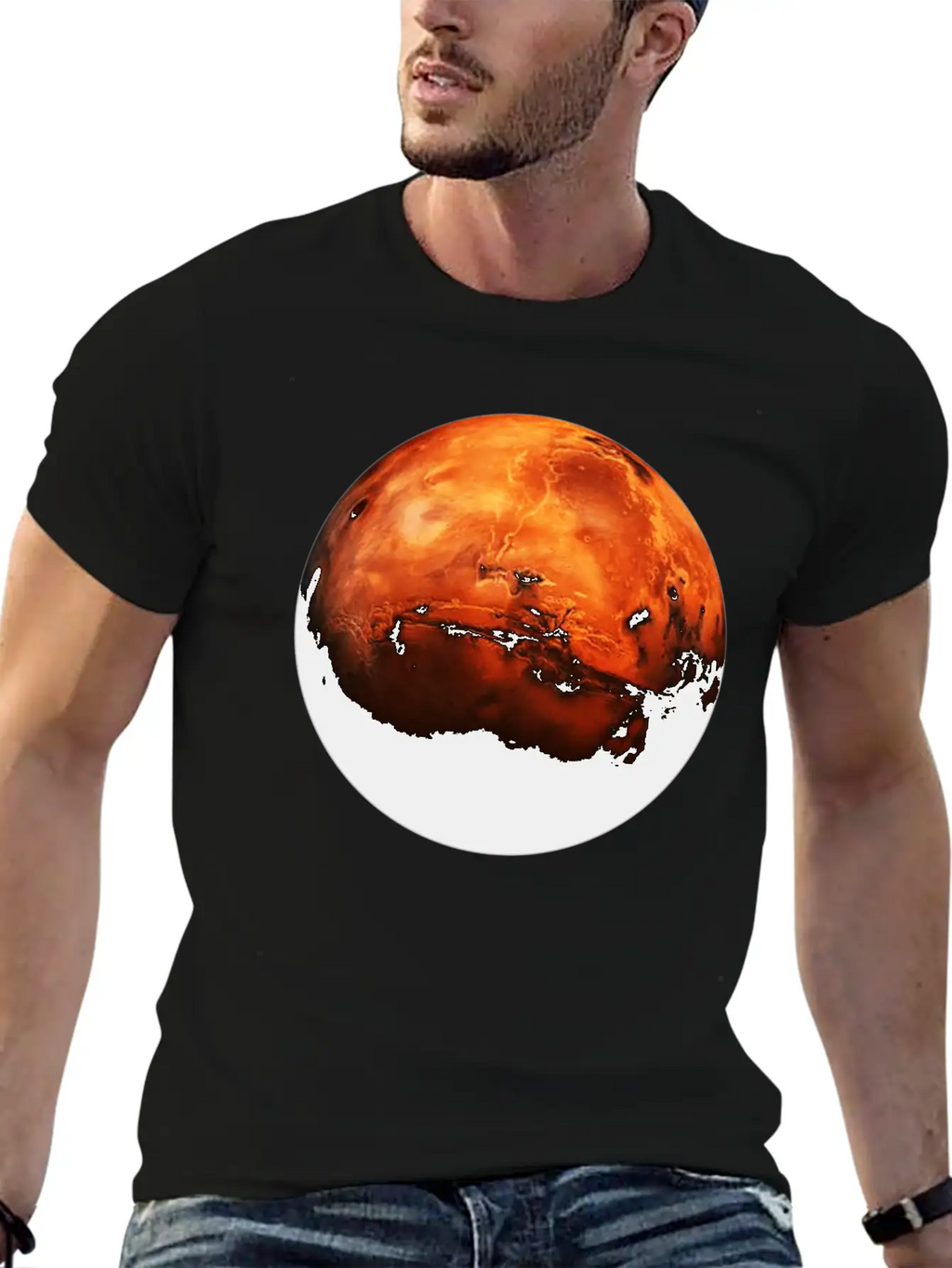 Opportunity Rover The Red Planet Unisex Short Sleeve Soft Cotton T-Shirt – Casual Everyday Wear