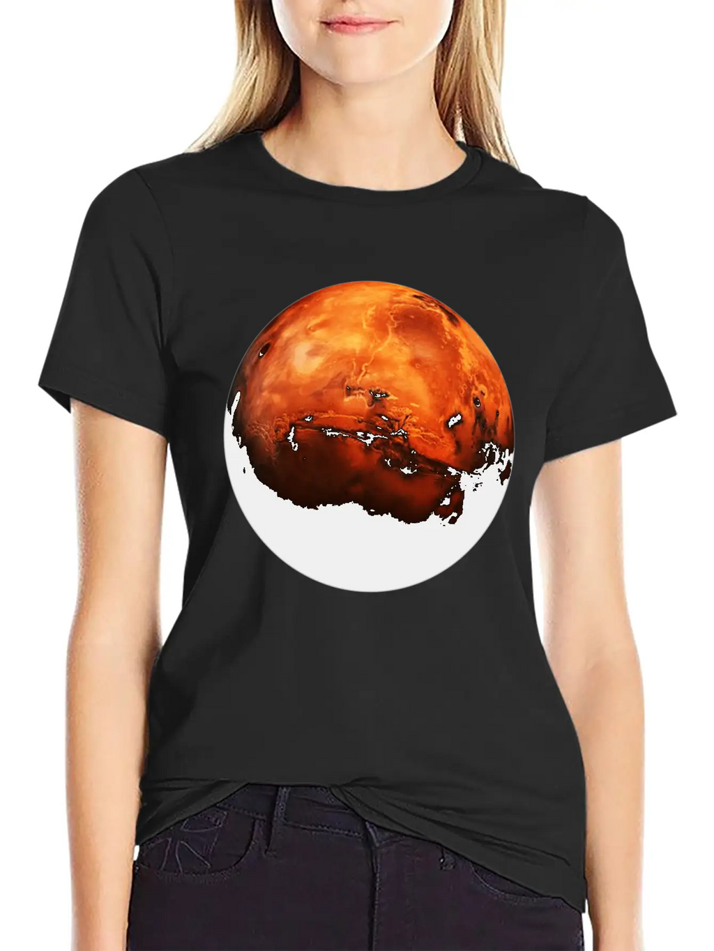 Opportunity Rover The Red Planet Unisex Short Sleeve Soft Cotton T-Shirt – Casual Everyday Wear