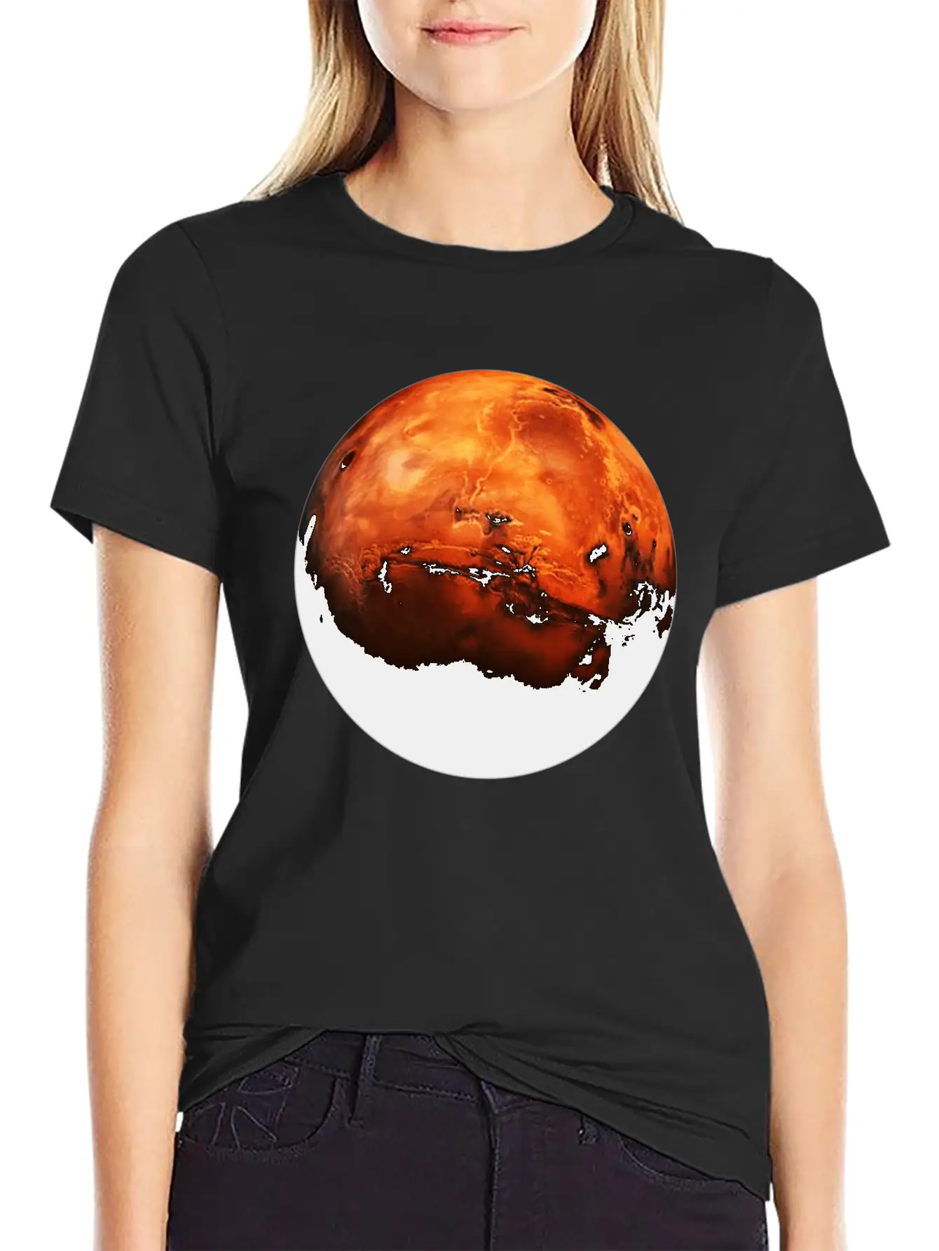 Opportunity Rover The Red Planet Unisex Short Sleeve Soft Cotton T-Shirt – Casual Everyday Wear