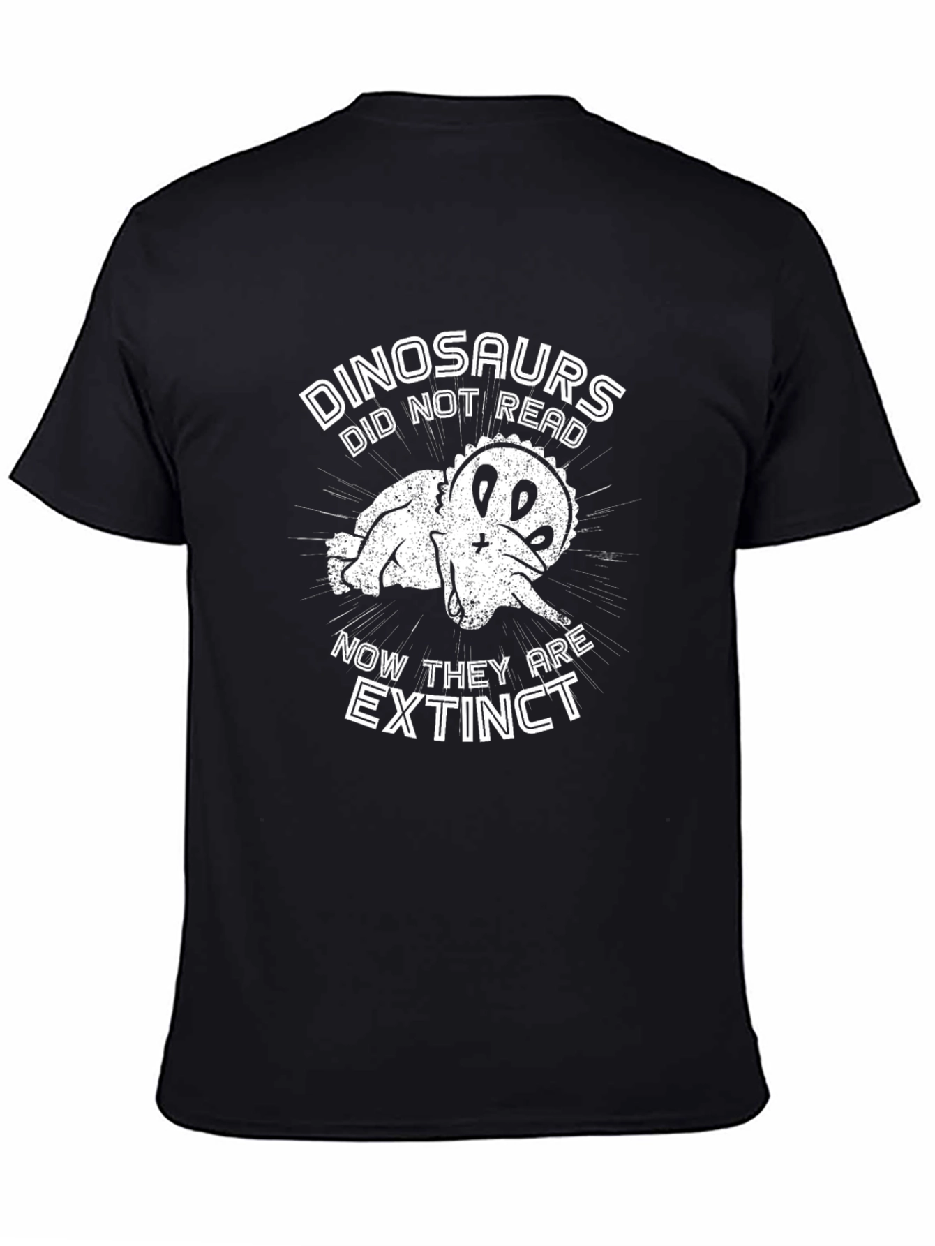 Funny Dinosaur Extinct T-Shirt - Read or Die!